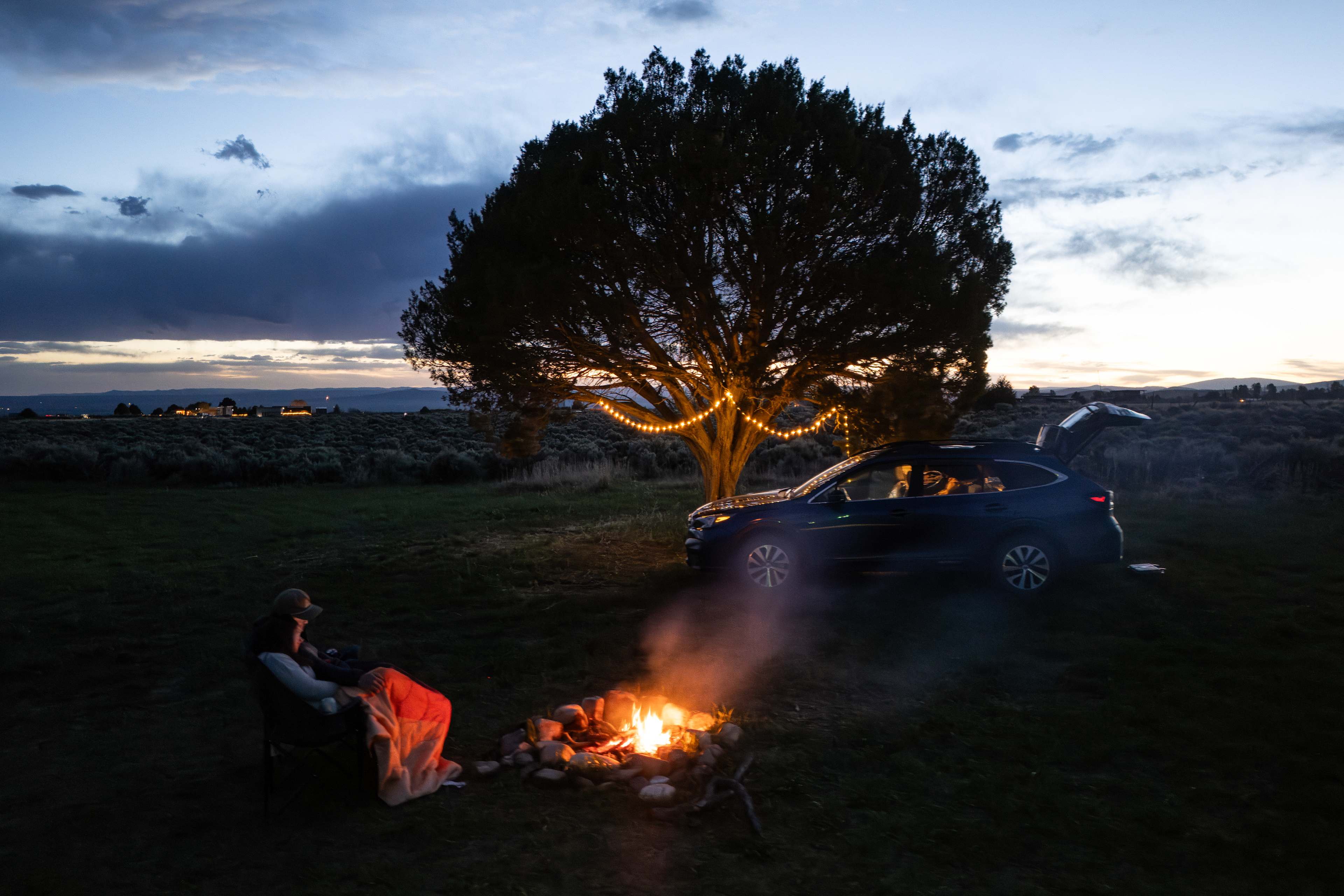 Perfect evening by the fire