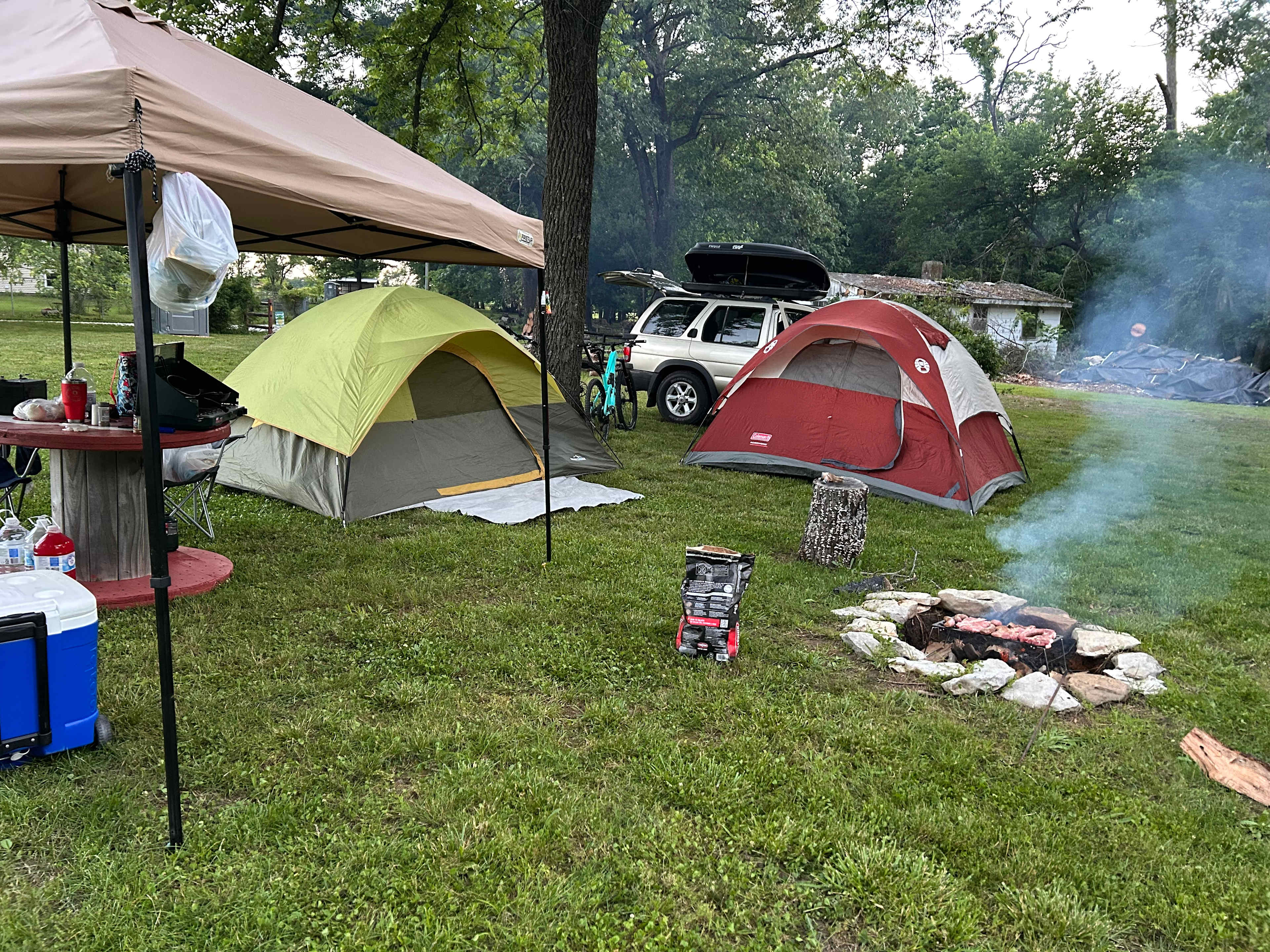 Our campsite. 