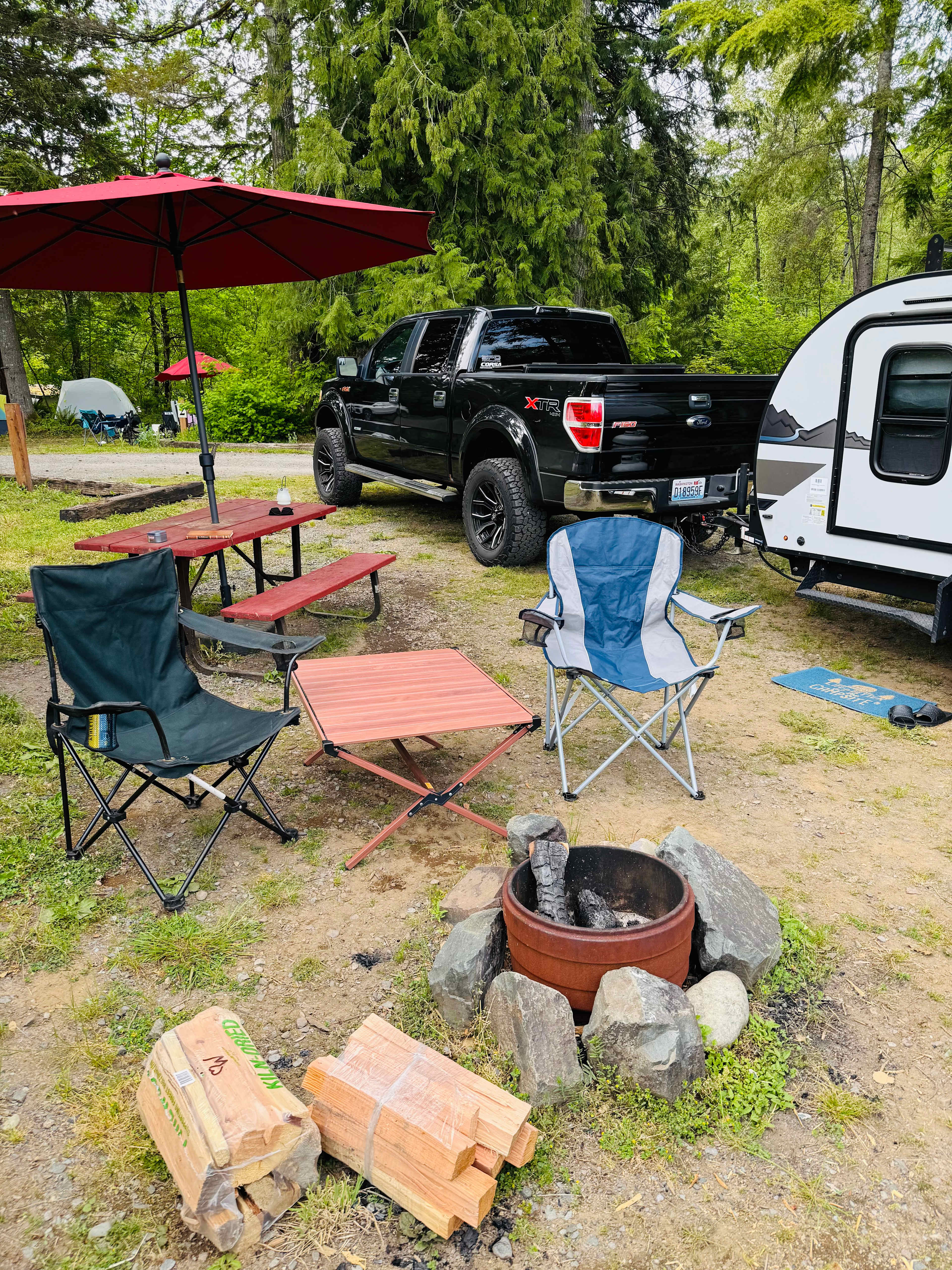 Riverside Camping Near Mt Rainier