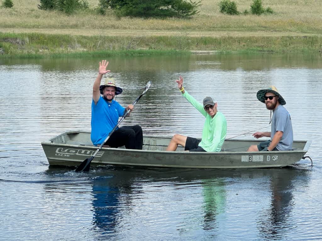 Between us we caught 7 fish total, or it could have been the same fish caught 7 times. 🤔