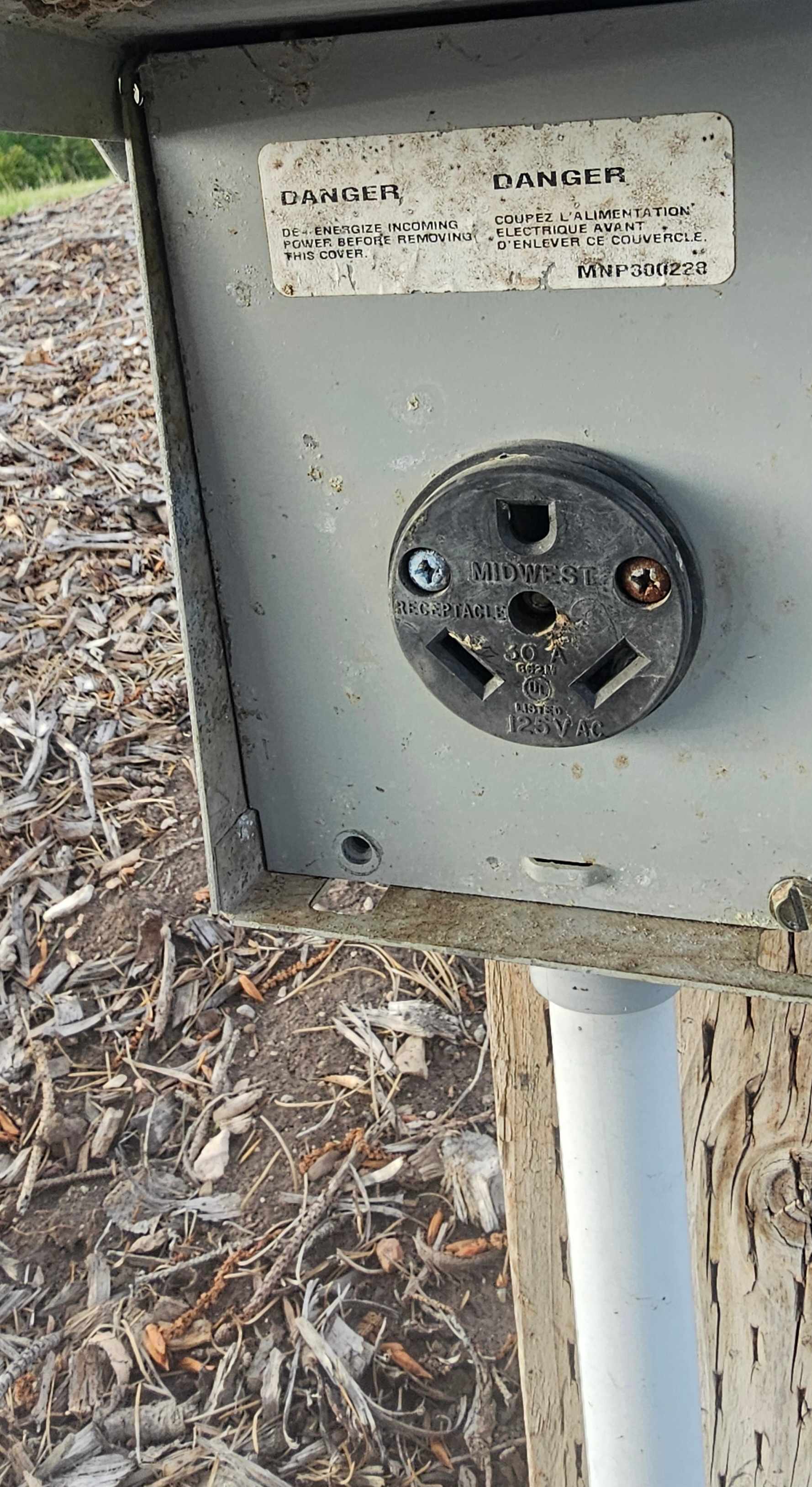 30 Amp service on-site 