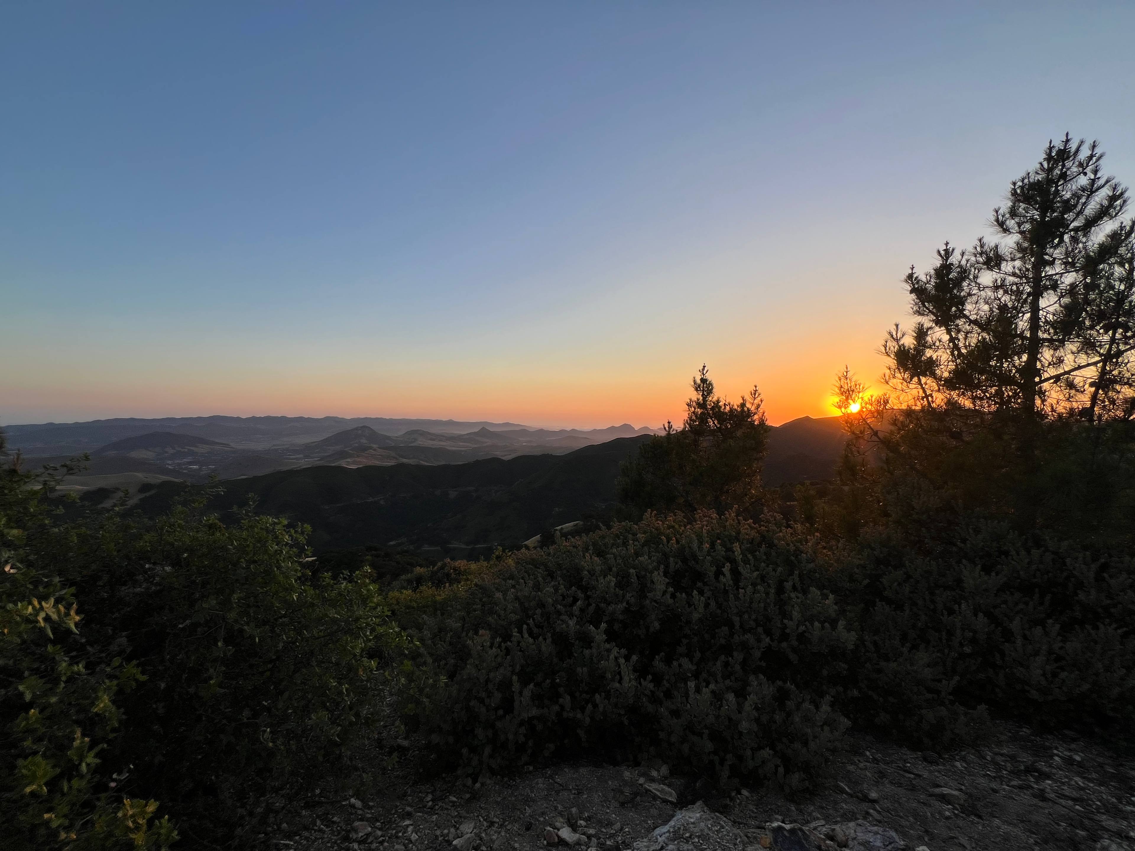 Sunset with a view