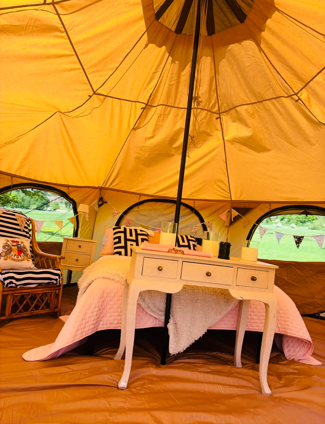Riverside Farm experience camp fire