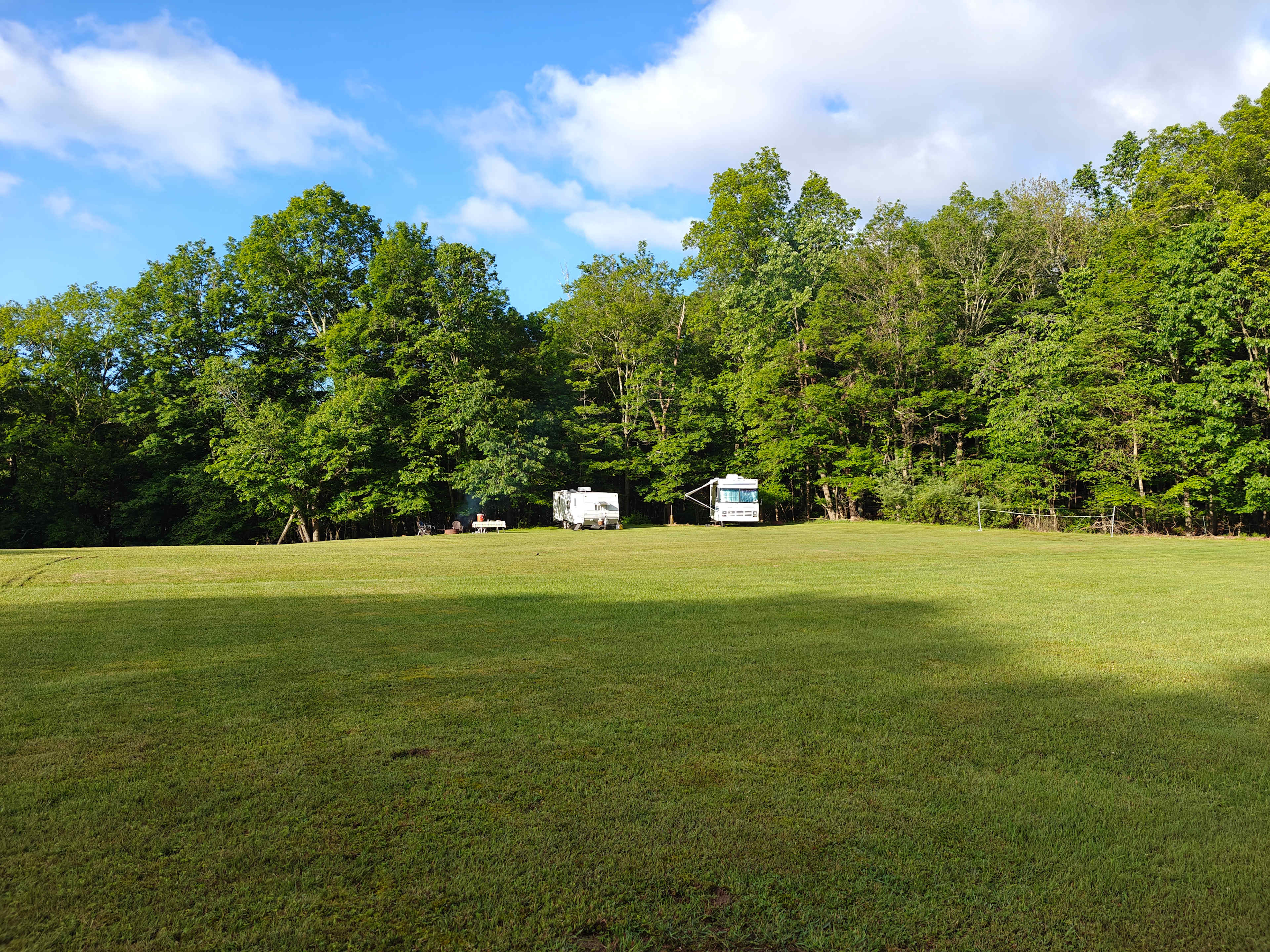 Forest or field camping