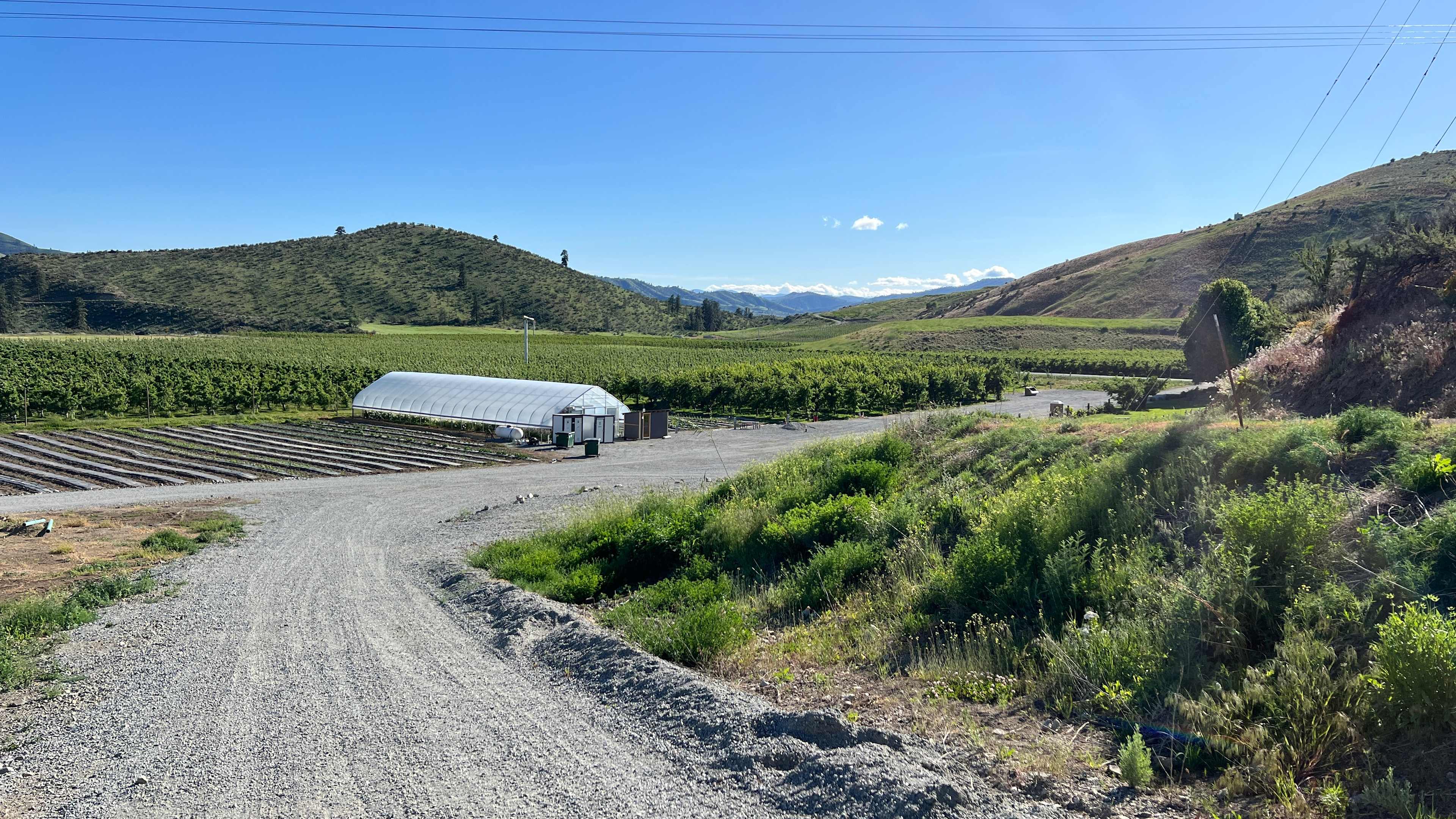 Drive up to site. 