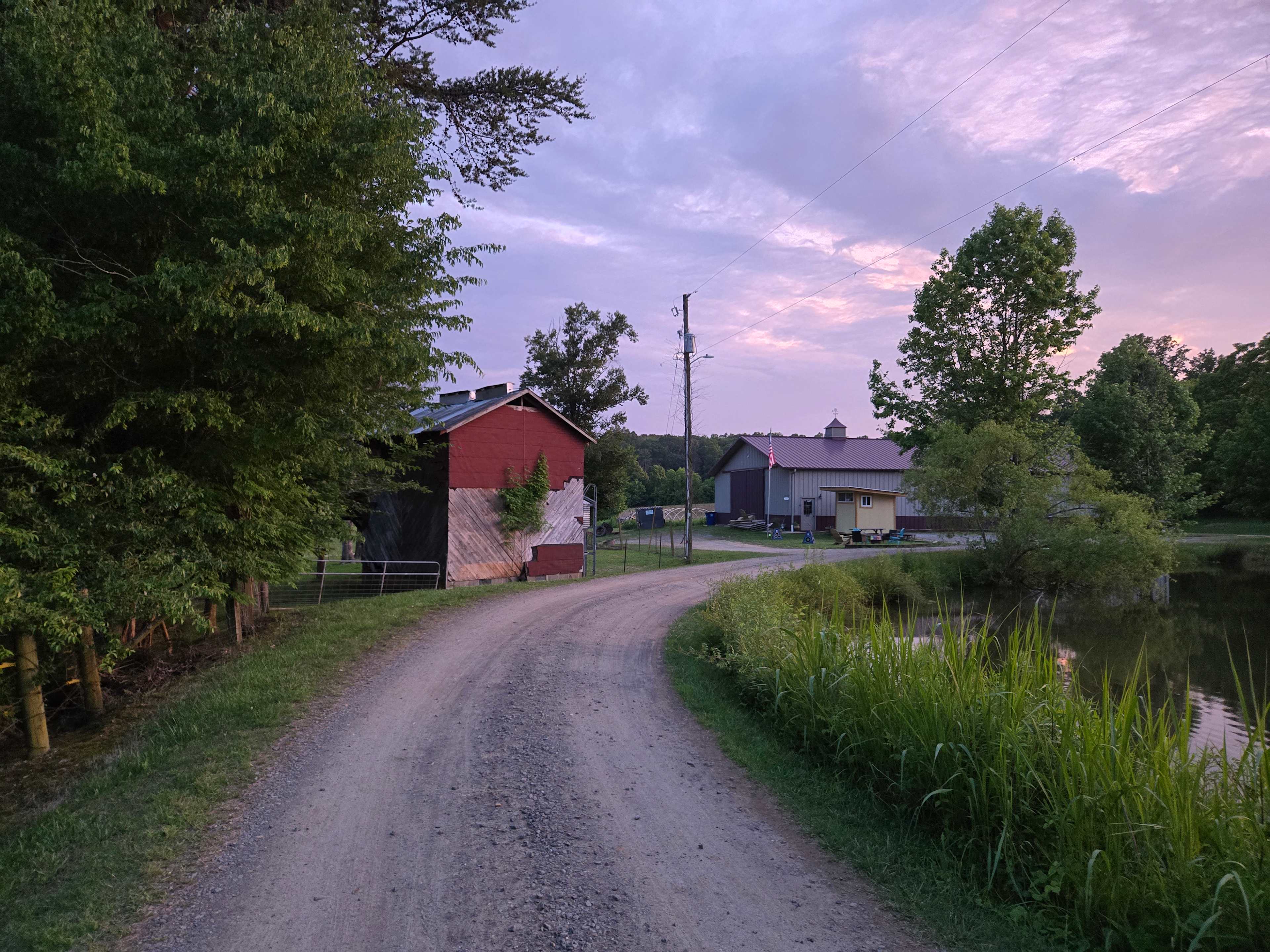 Amazing evening view from the Farm Oasis!