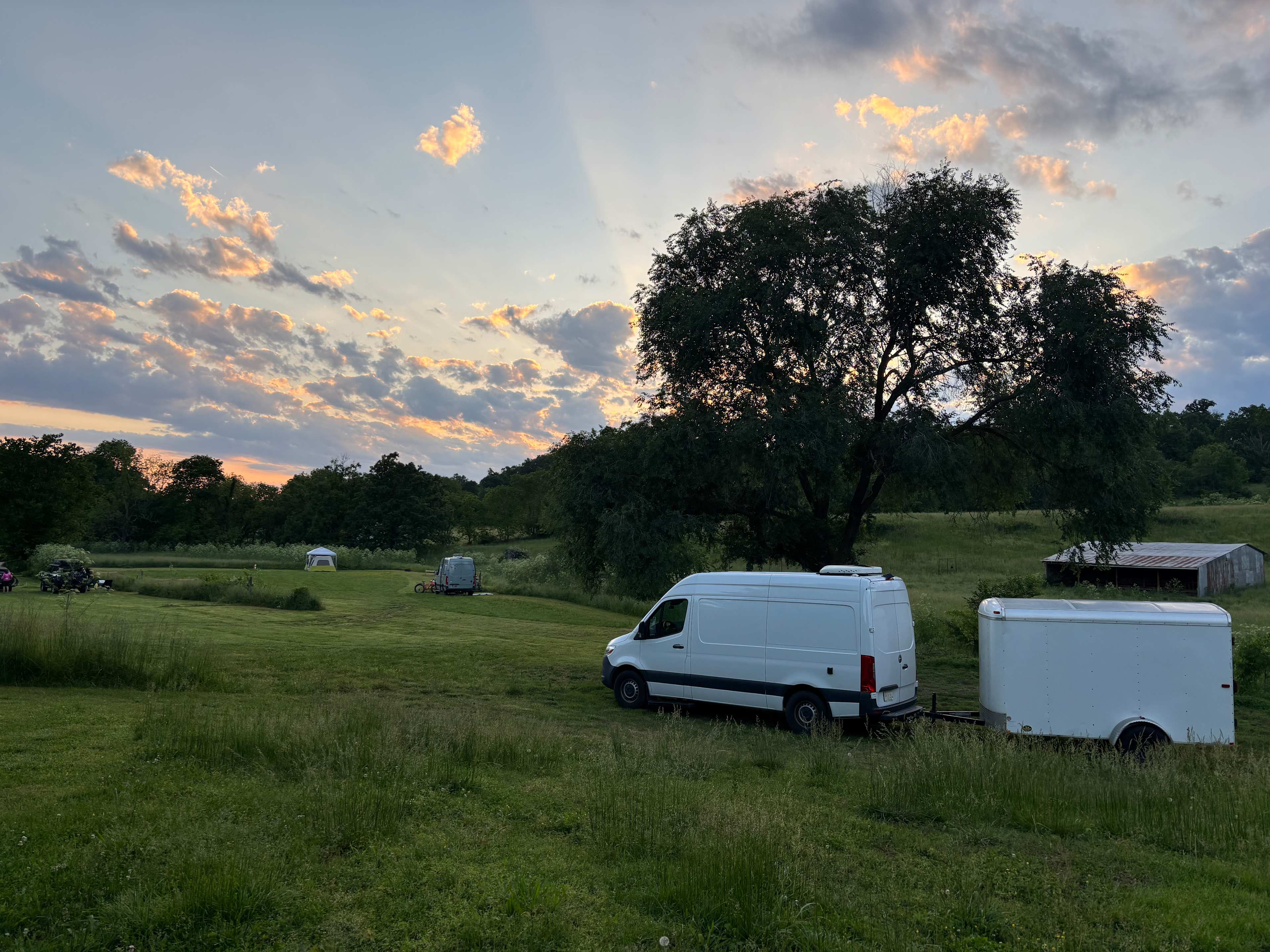 Beautiful setting and beautiful sunset