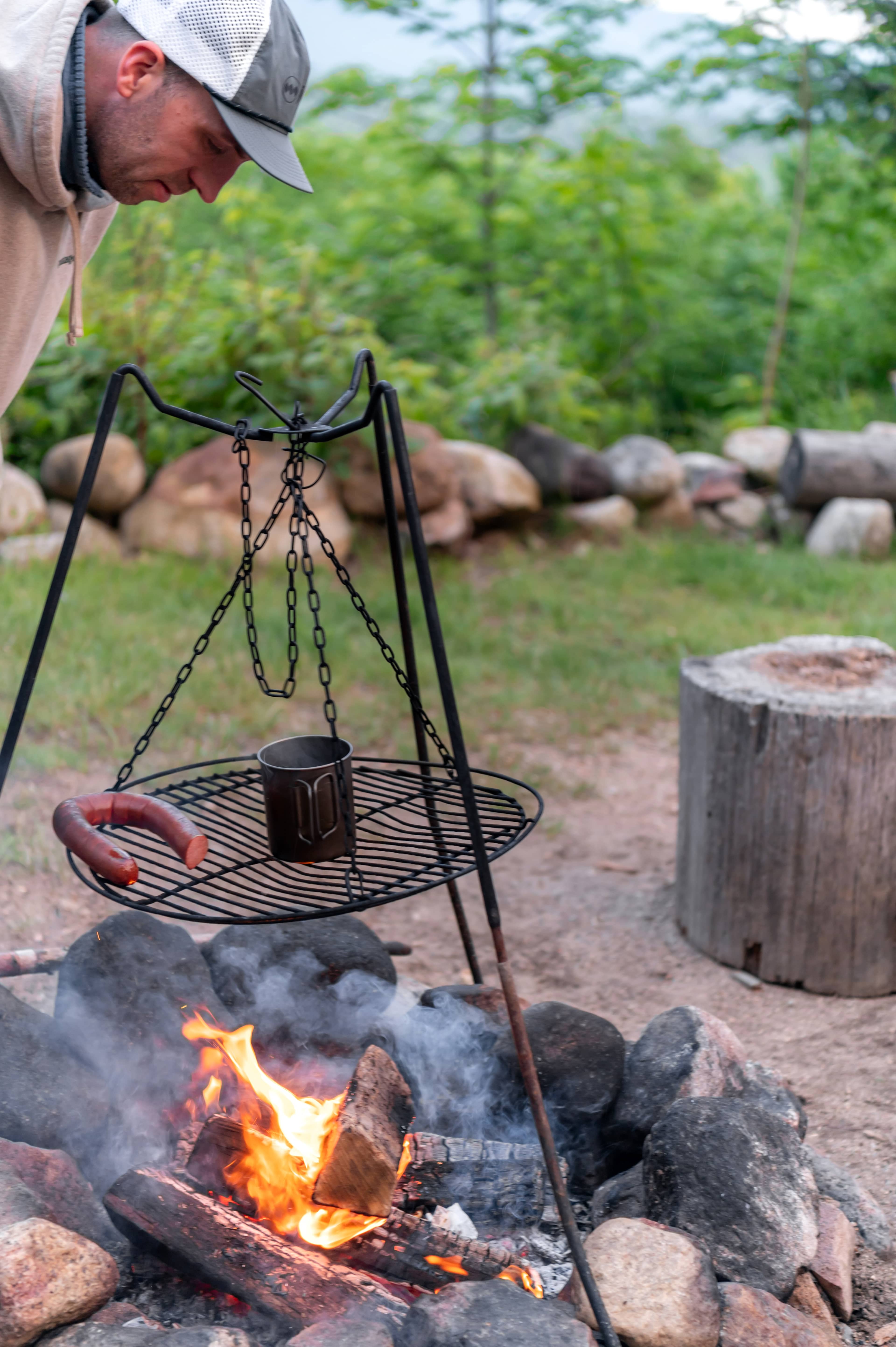 Firepit for cooking meals!