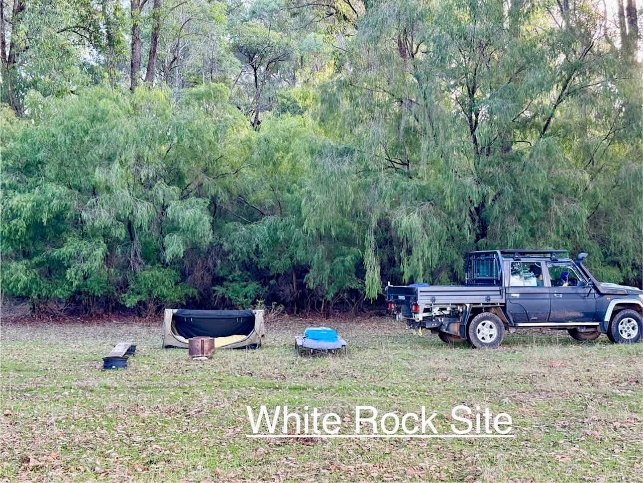 Views to the West from White Rock Site - this photo shows typical late Autumn conditions.