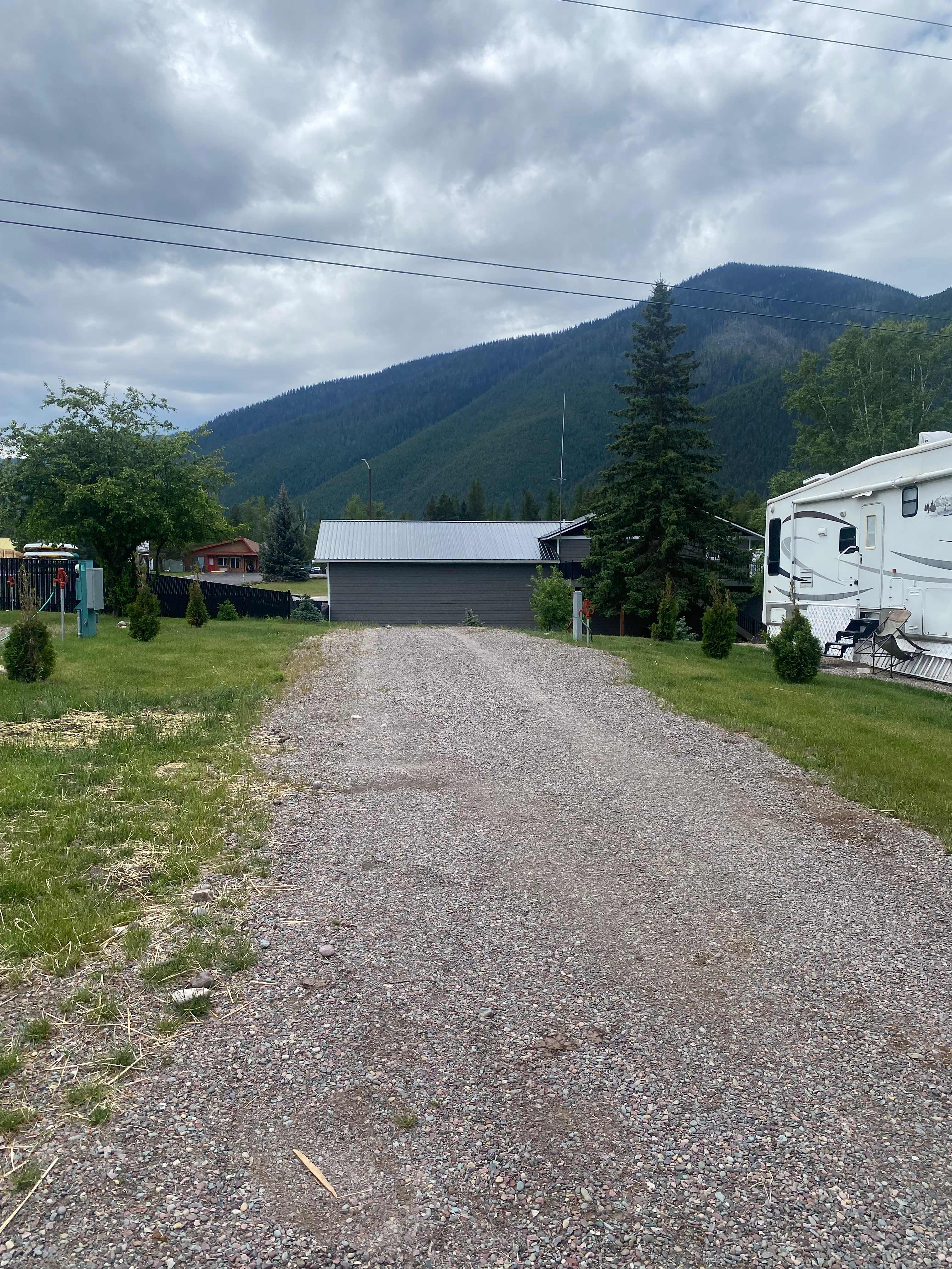 Hungry Horse RV pad near Glacier NP