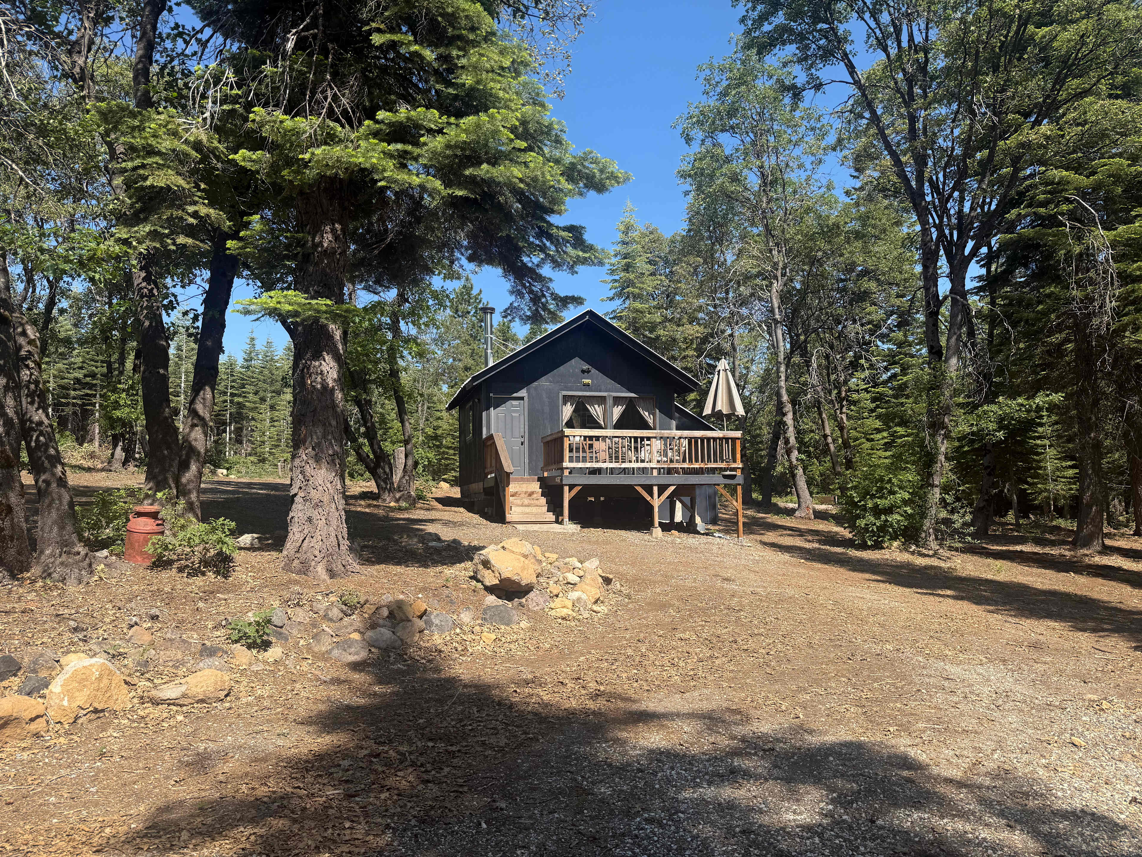 Front side of the cabin