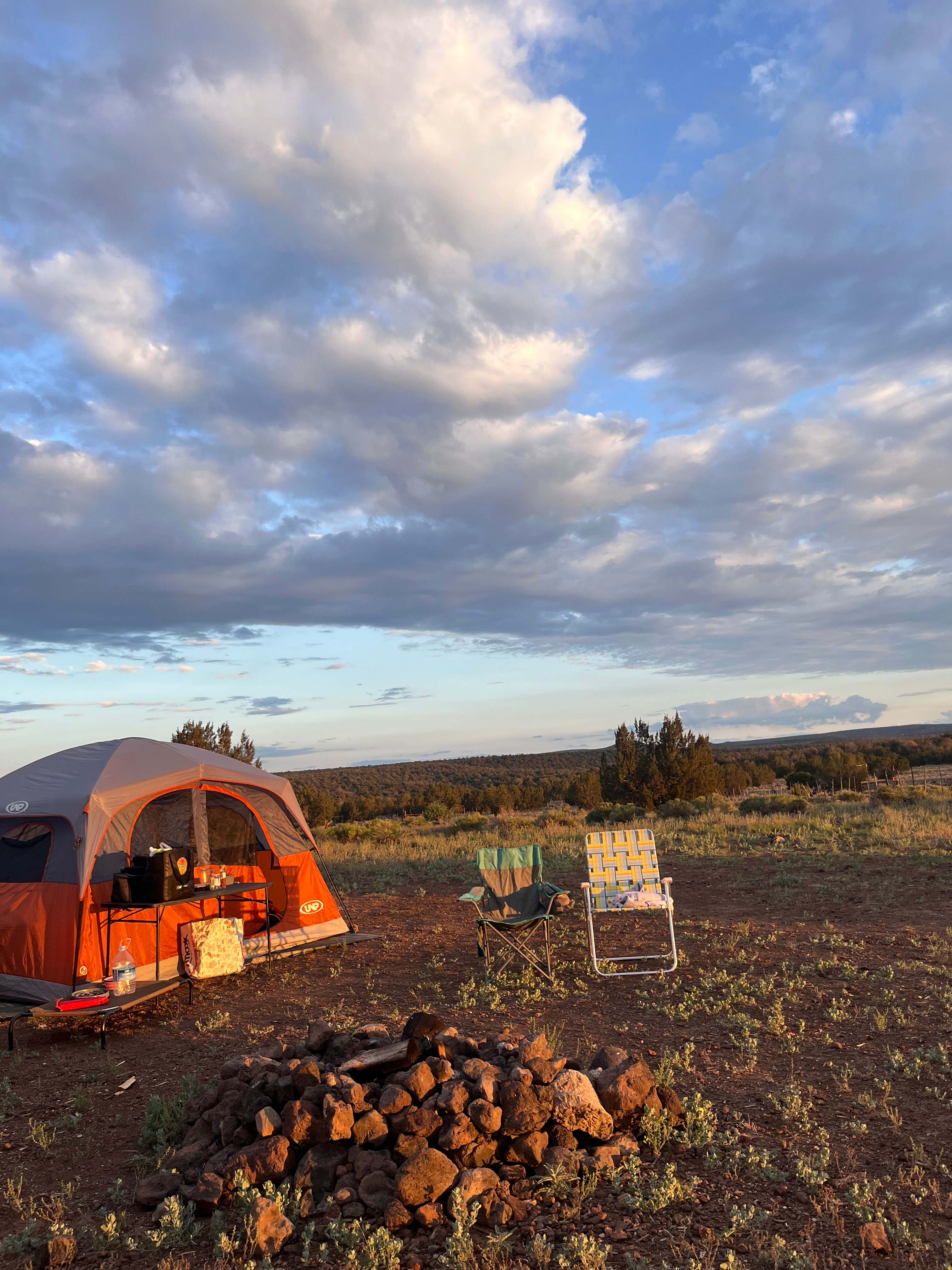 Site #4 was perfect for sunset views