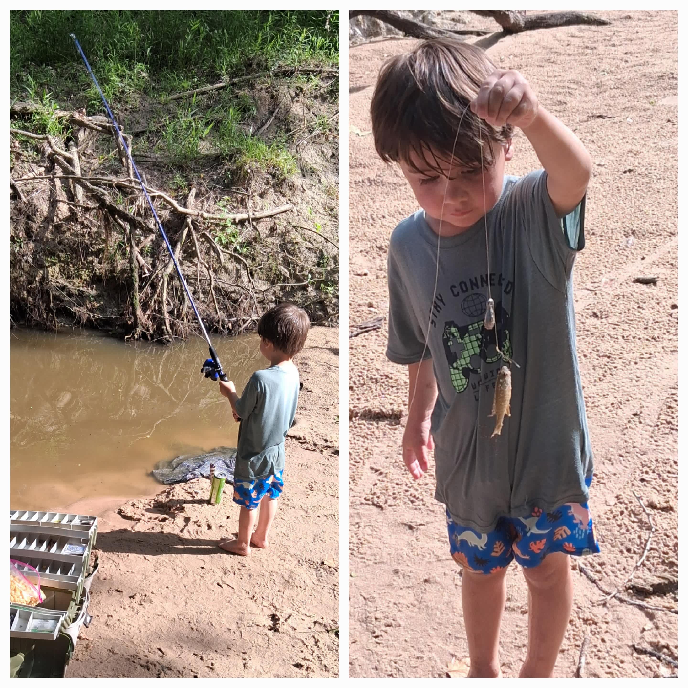 He decided to try fishing
