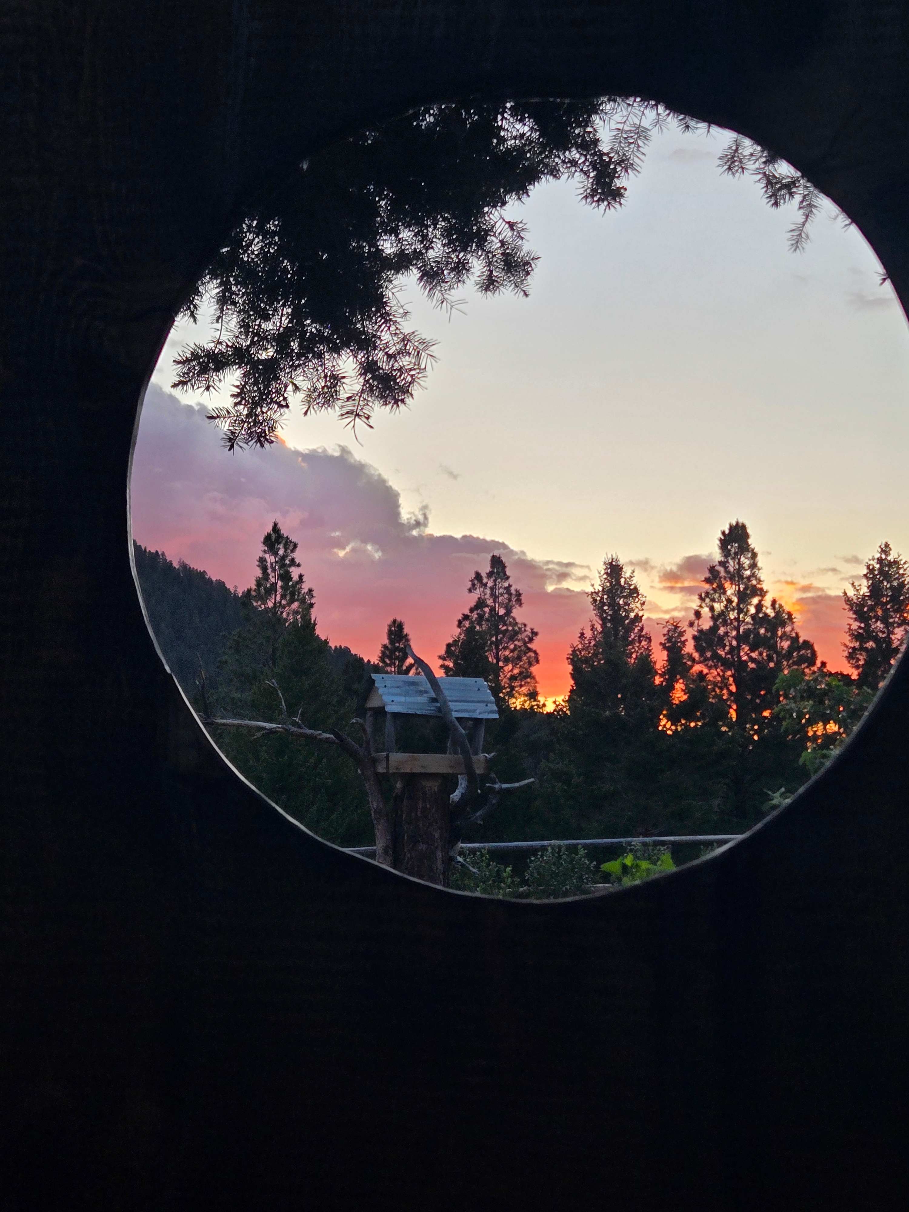 Sunset from the hottub