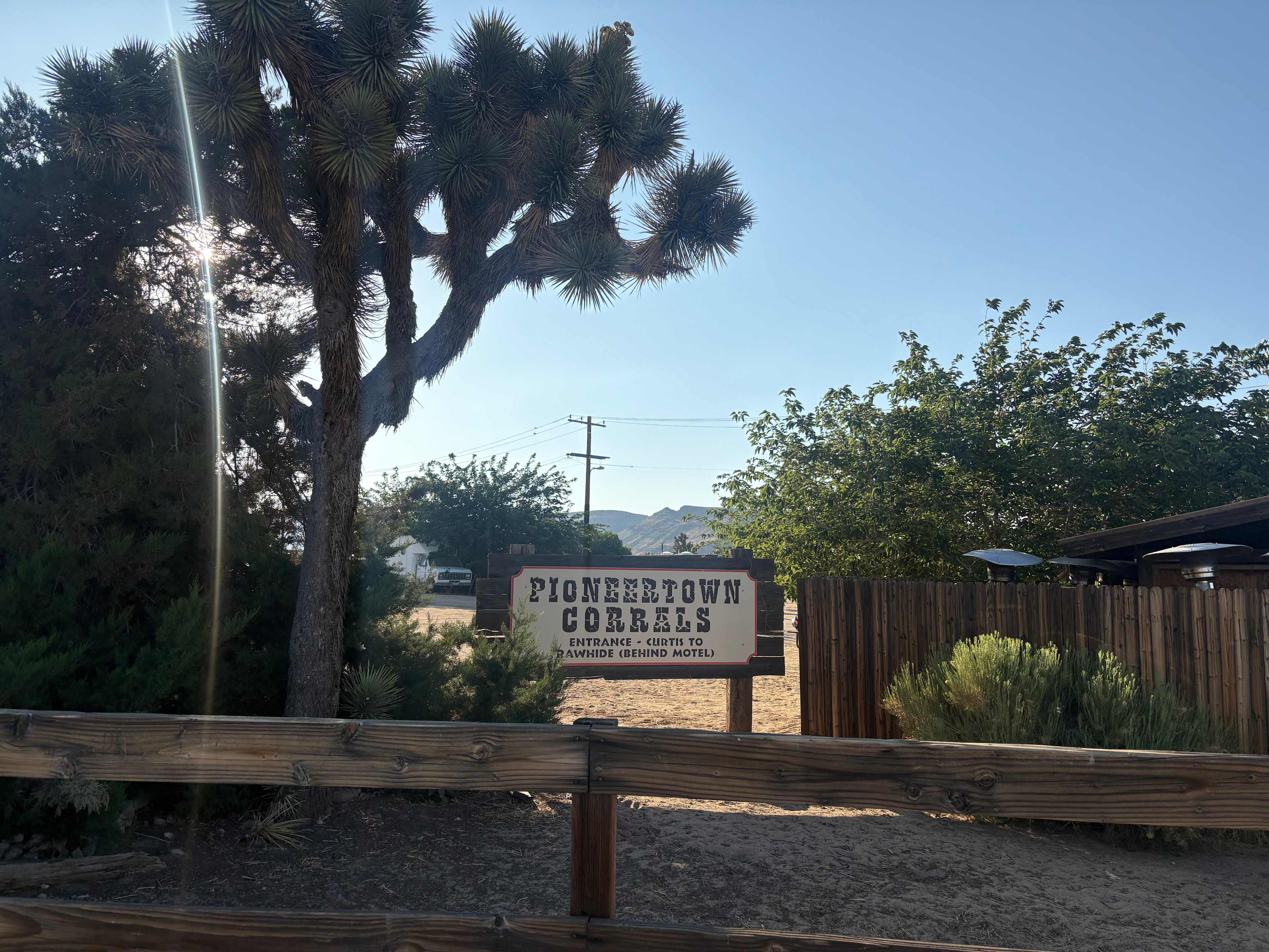Pioneertown Corrals Camping