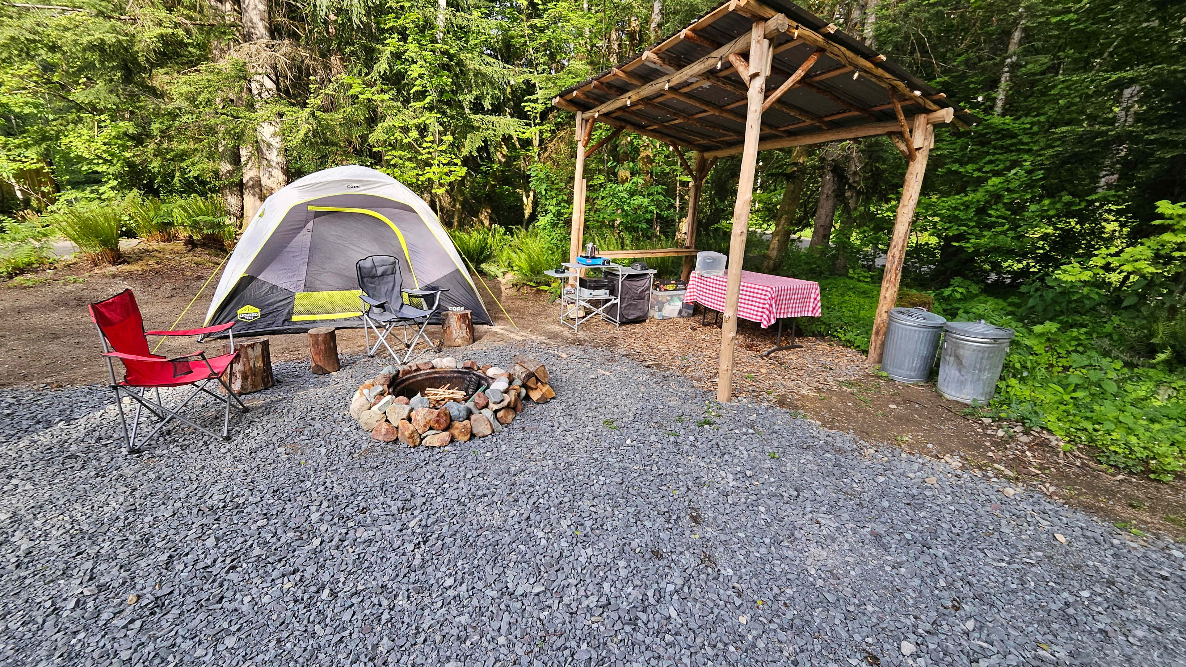 Main campsite area