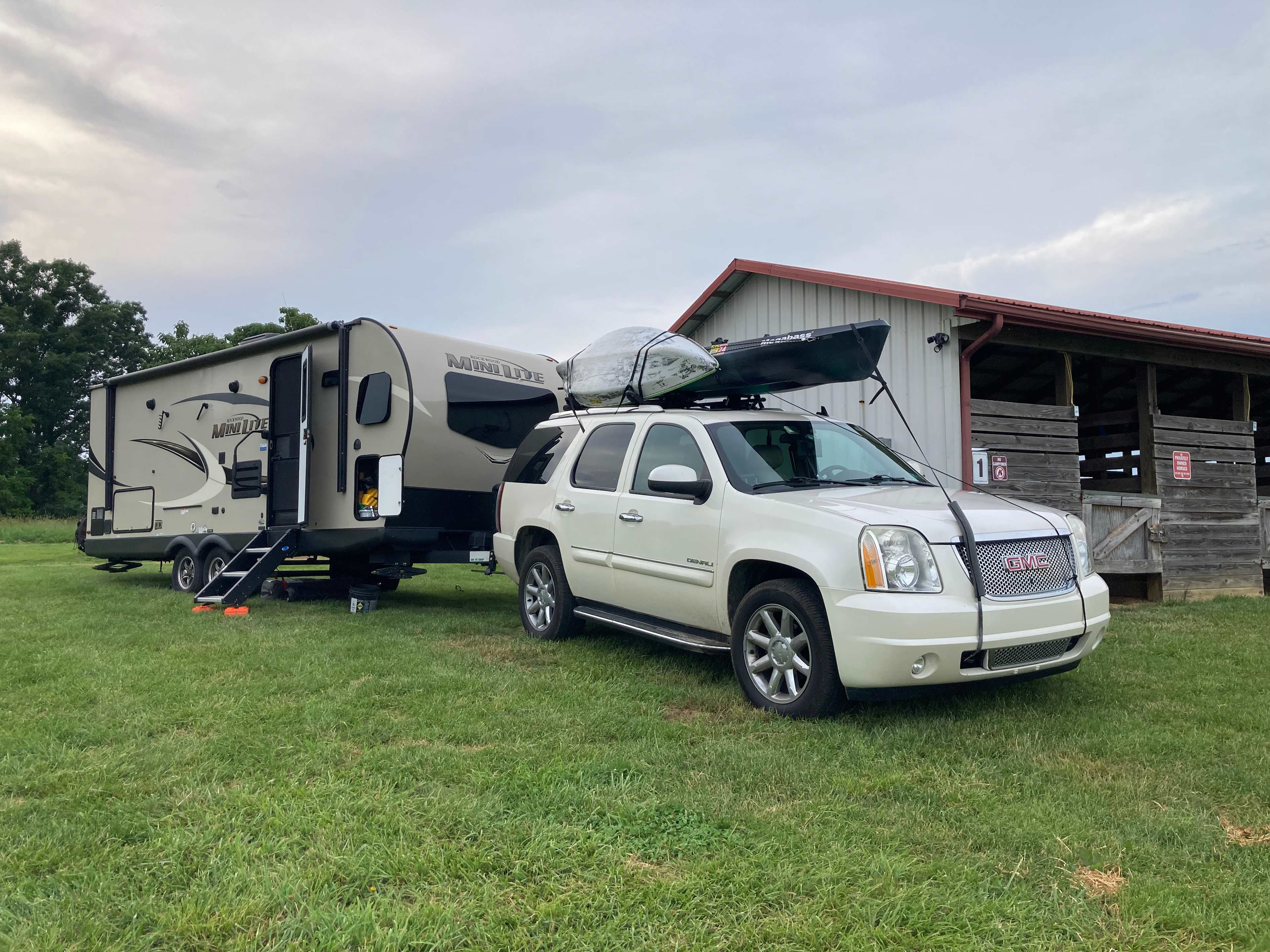 Level site next to the horse barn