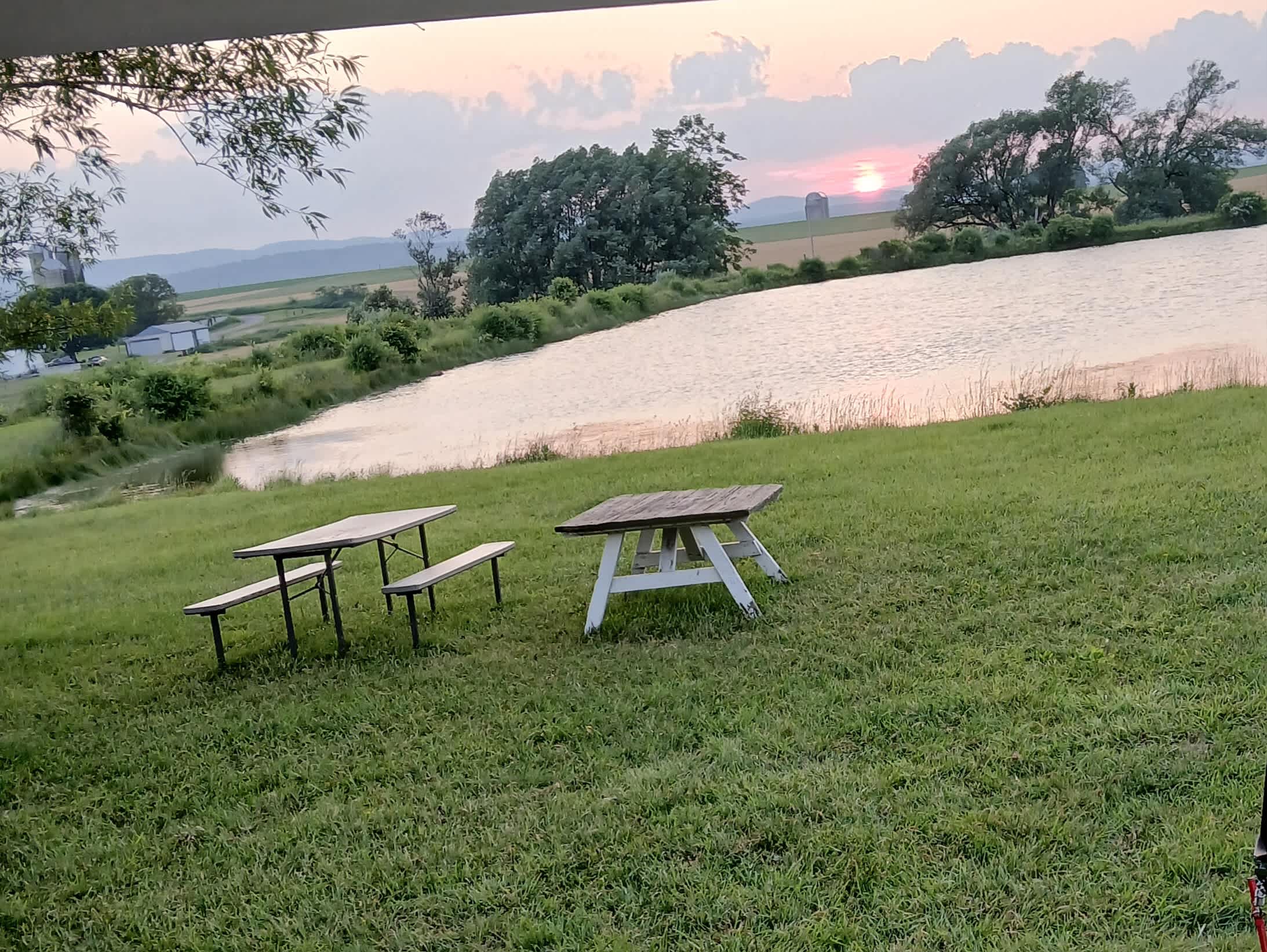 Sunset by the Pond