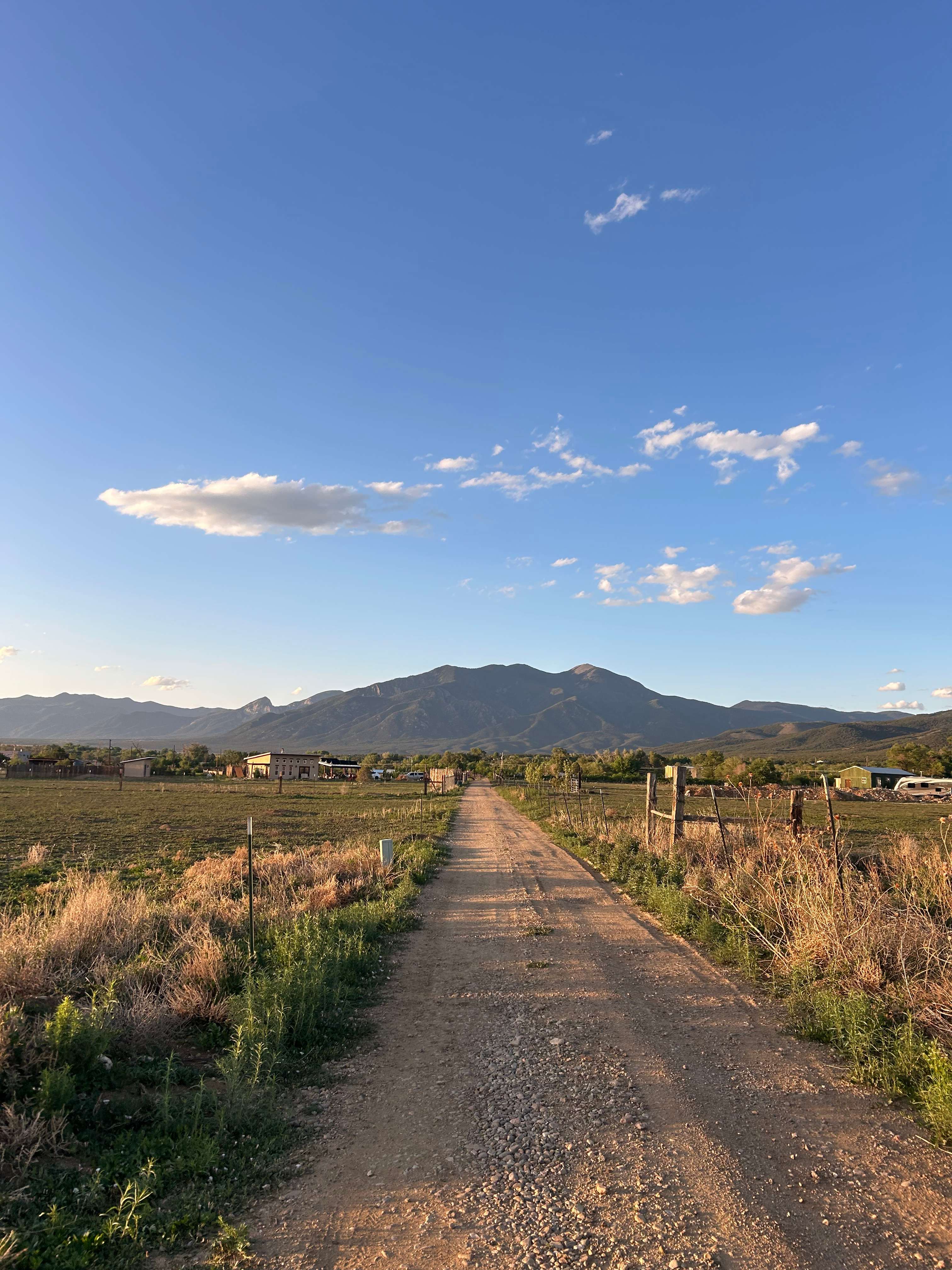 road in and out of campsite