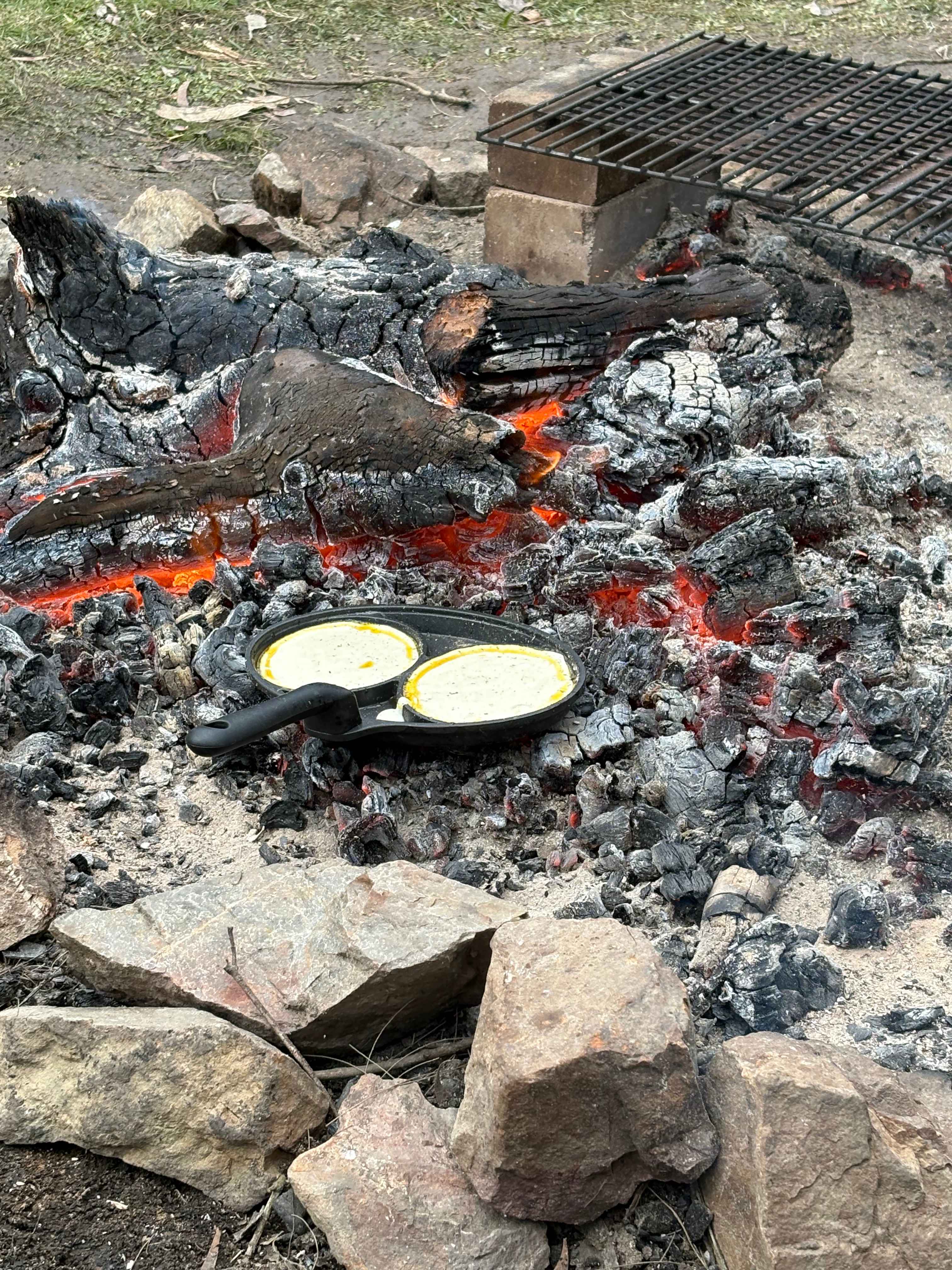 Grill provided but brought own cooking items like pans