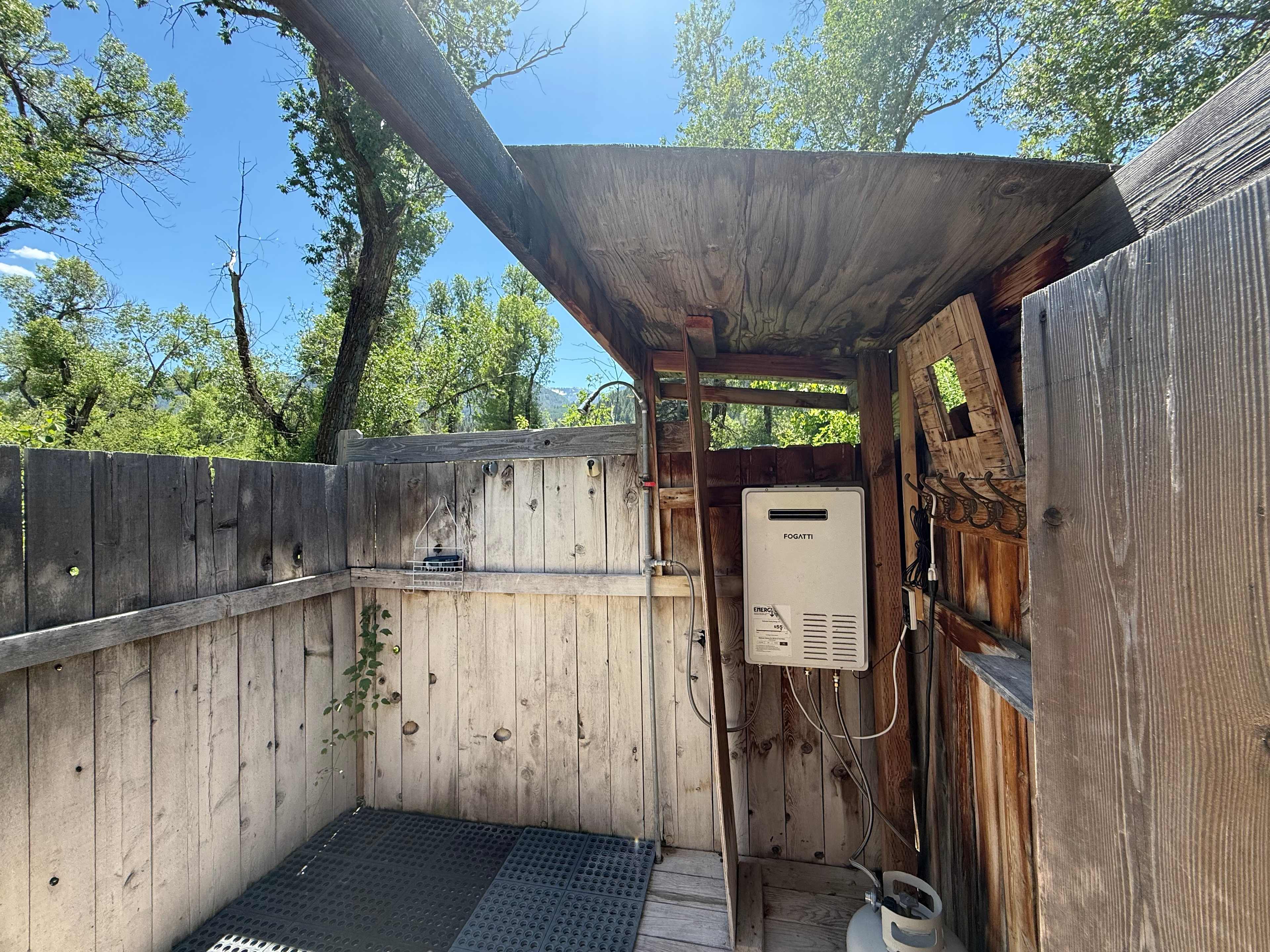 Outdoor Shower!