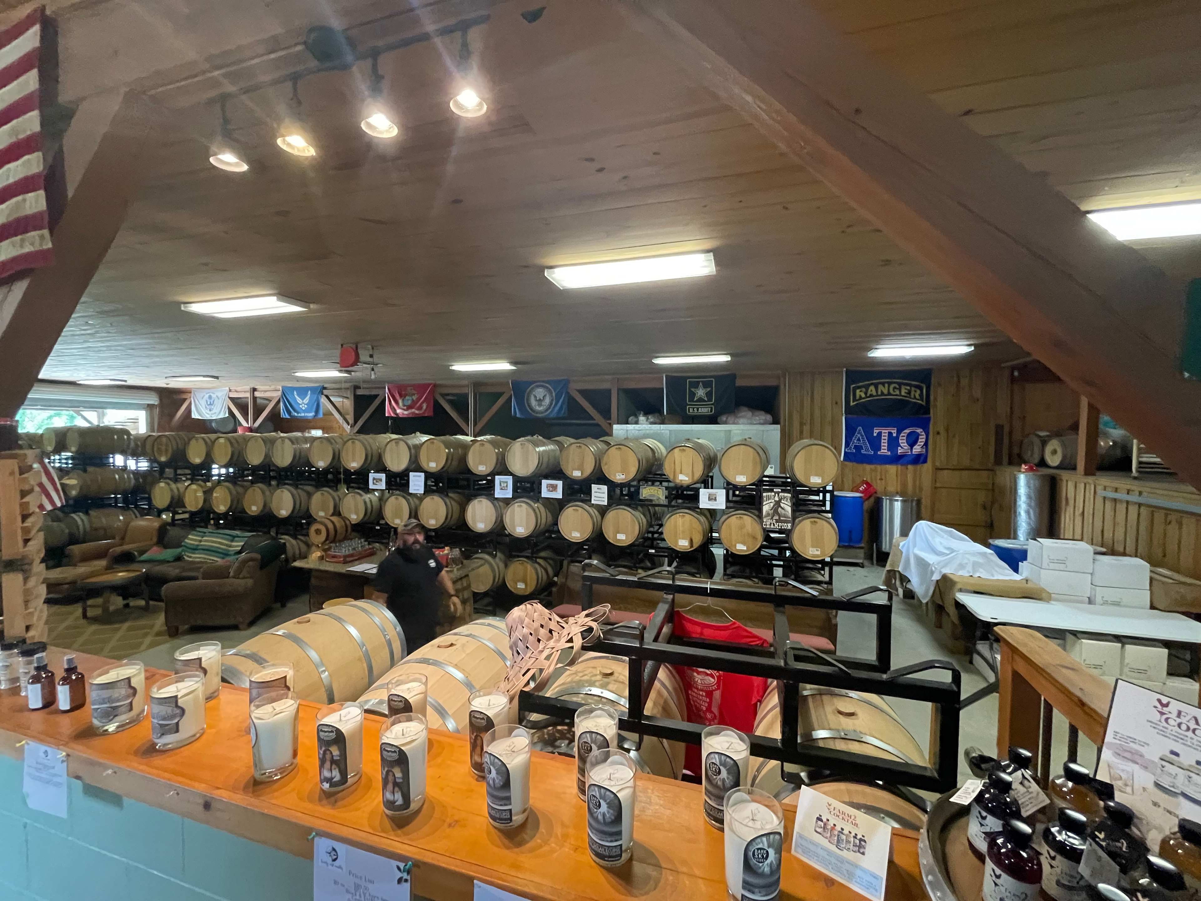 Inside the distillery