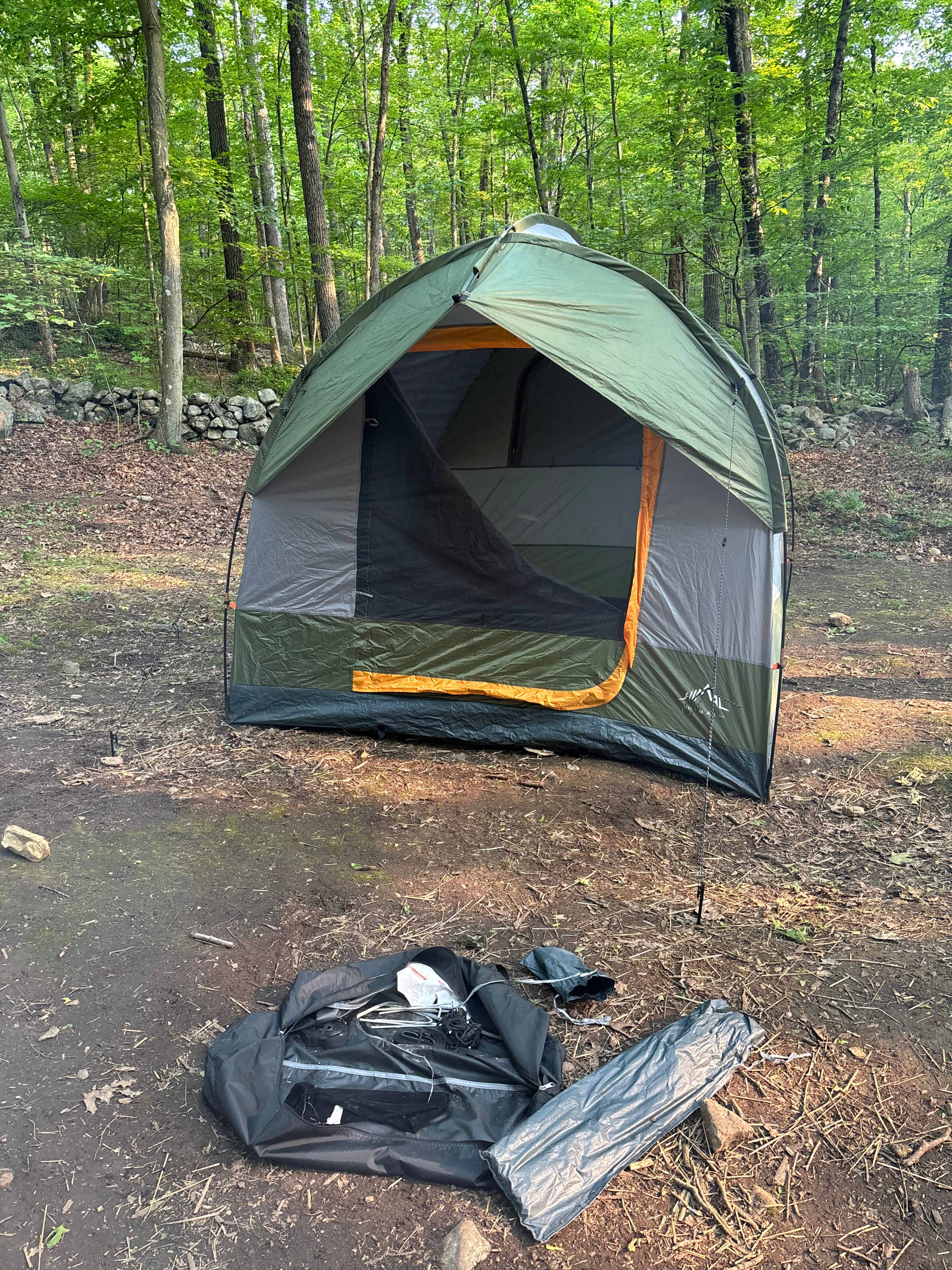Tent on hill