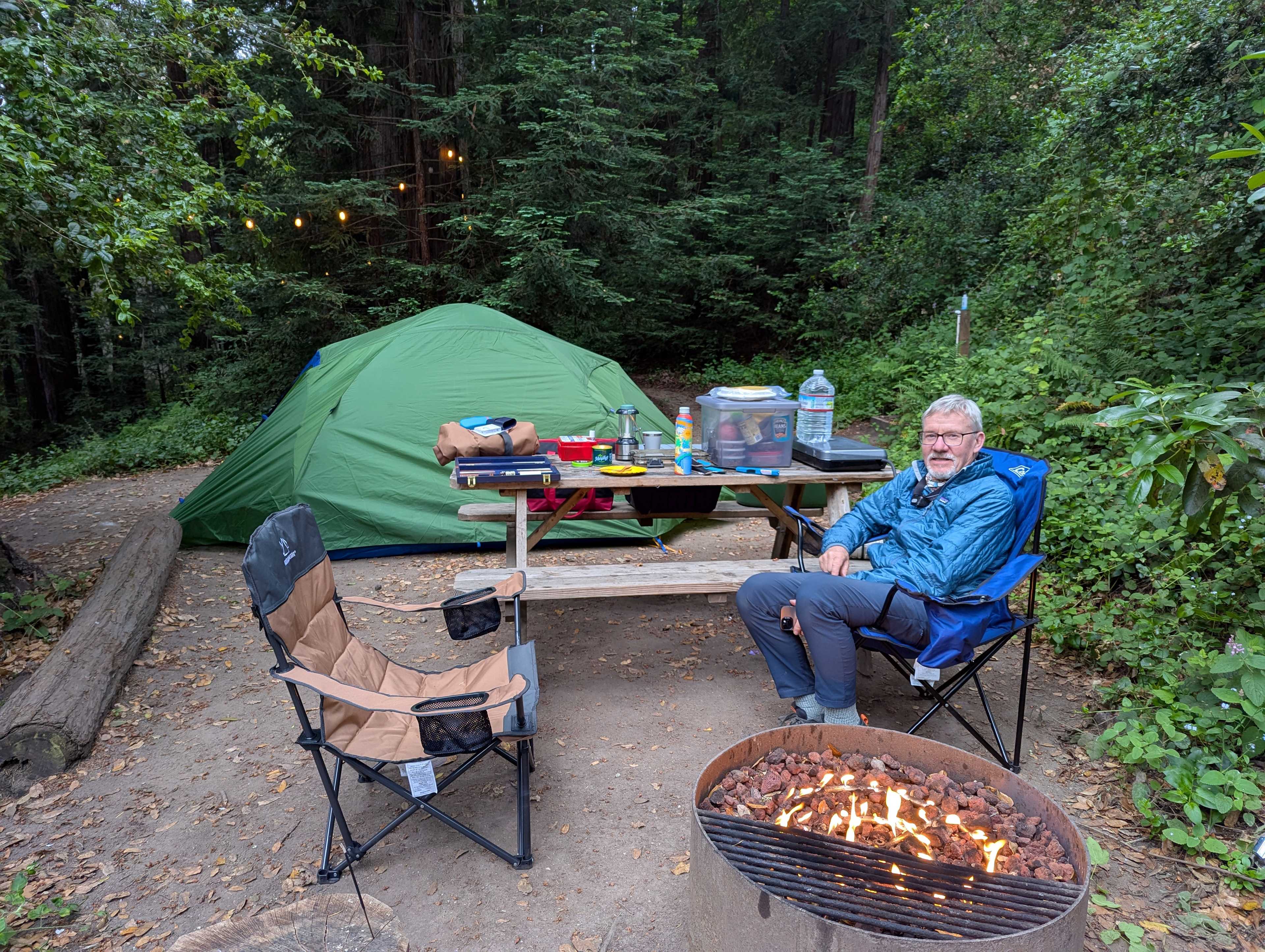 Perfect for our 4 person tent and camp chairs! 