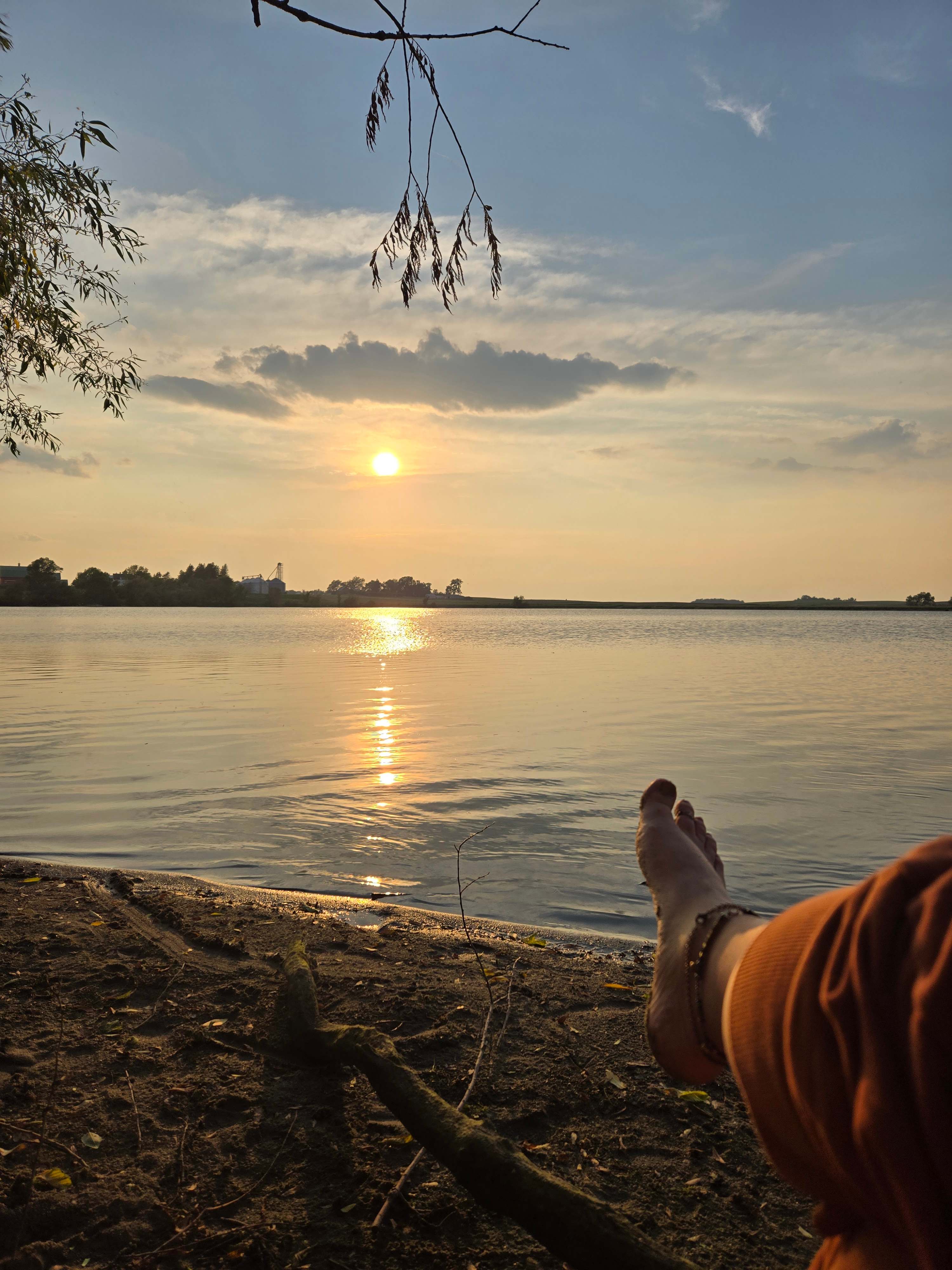 Camping on private lake