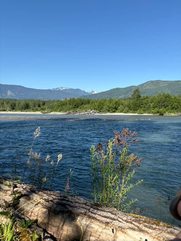 Camp 47- hot tub, river, mtn views!