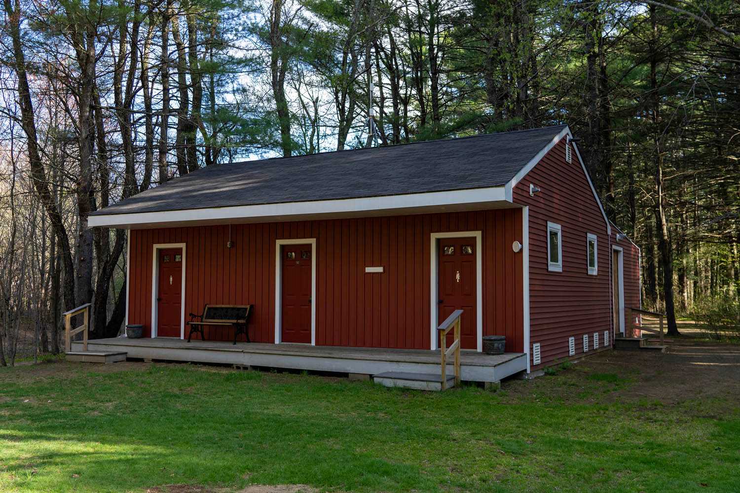 Clean bath house with hot showers and coin-op laundry