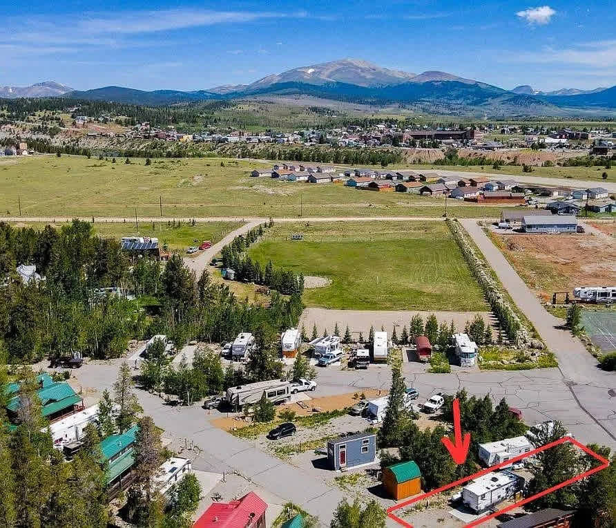 Aerial picture of lot