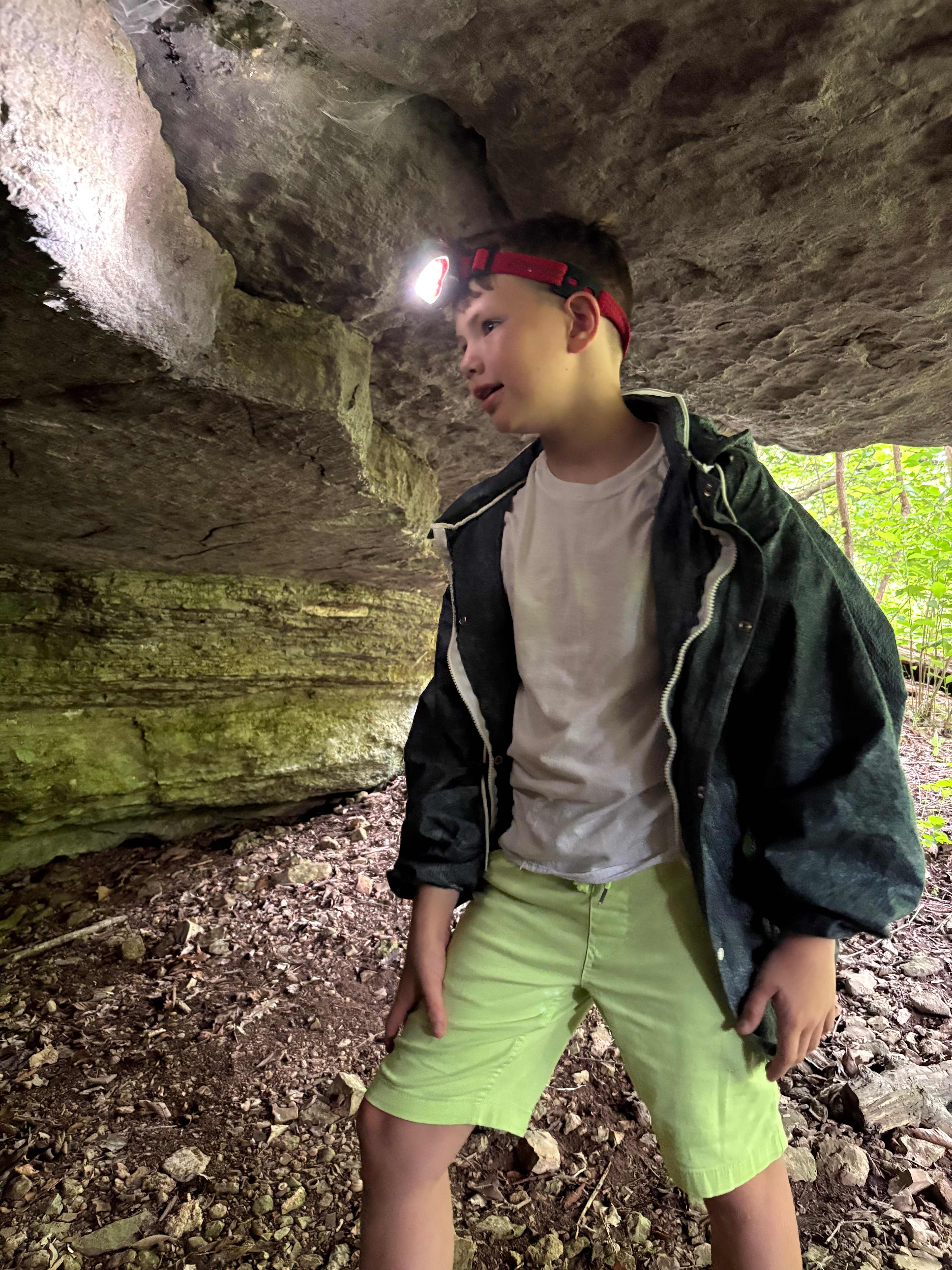Explore your world. Bring a headlamp and a raincoat! Pack light and smart. Don’t forget water. Watch where you put your hands and feet! 