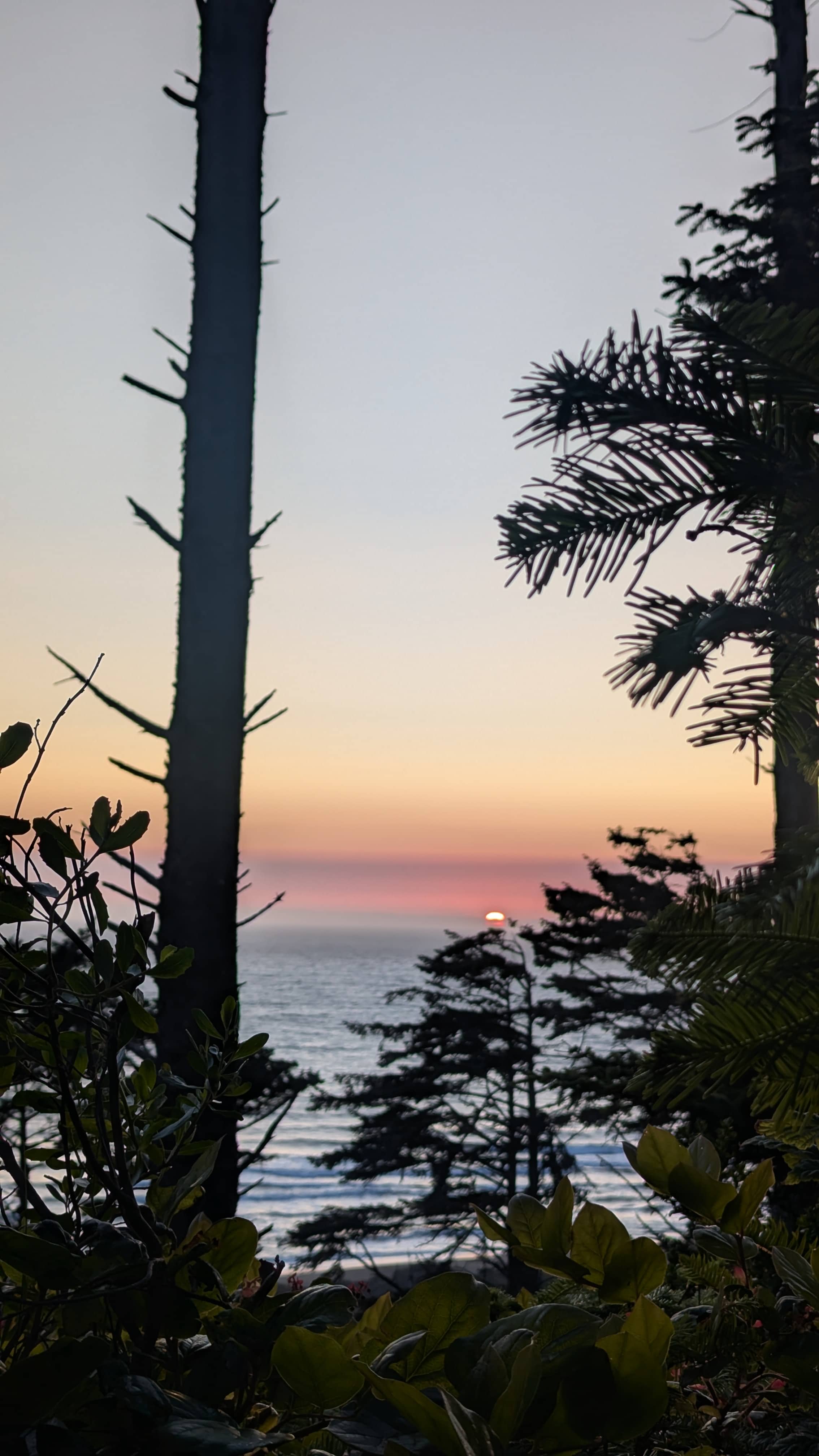 Sunset view from camp