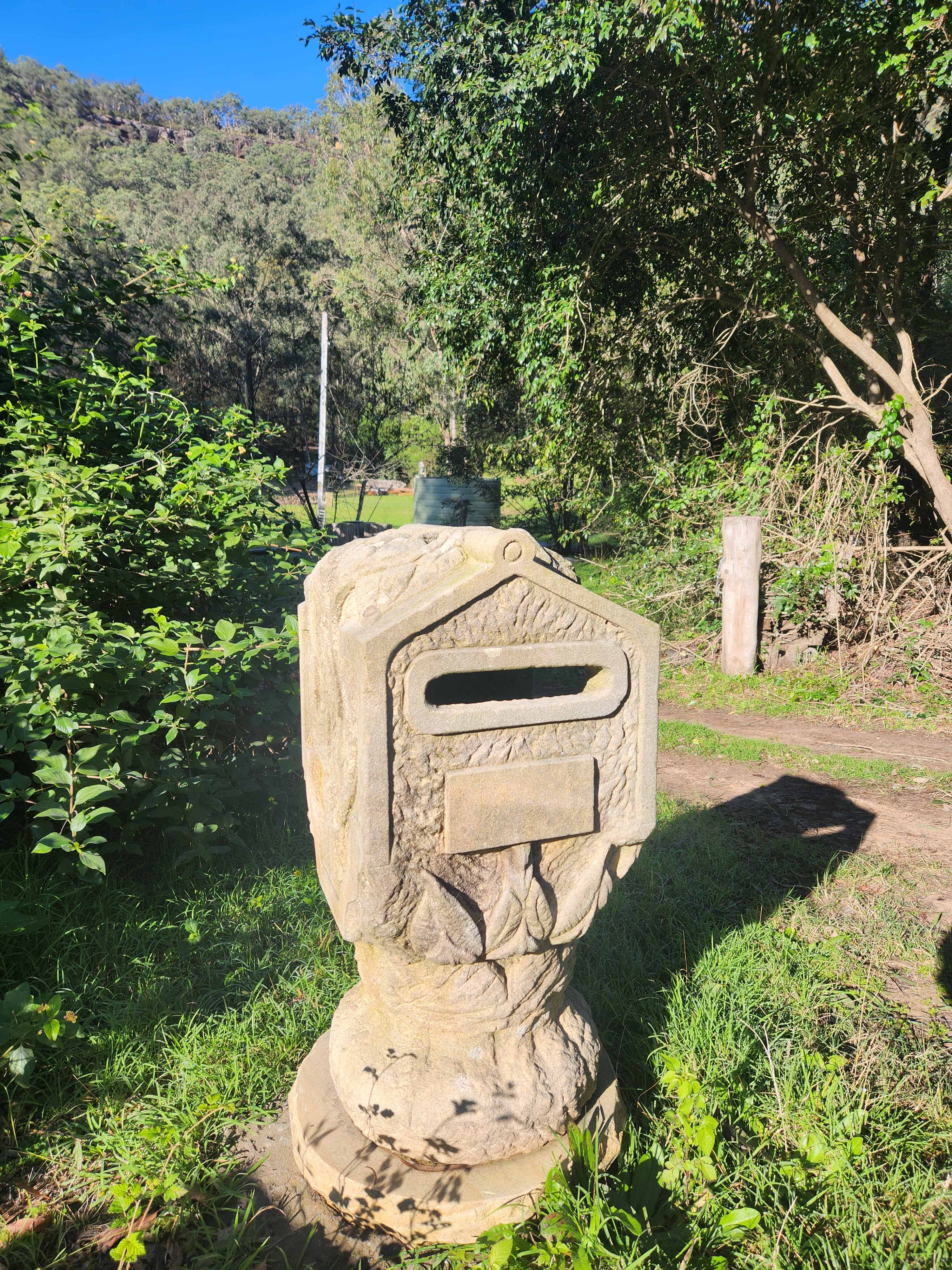Lovely letterbox at the driveway