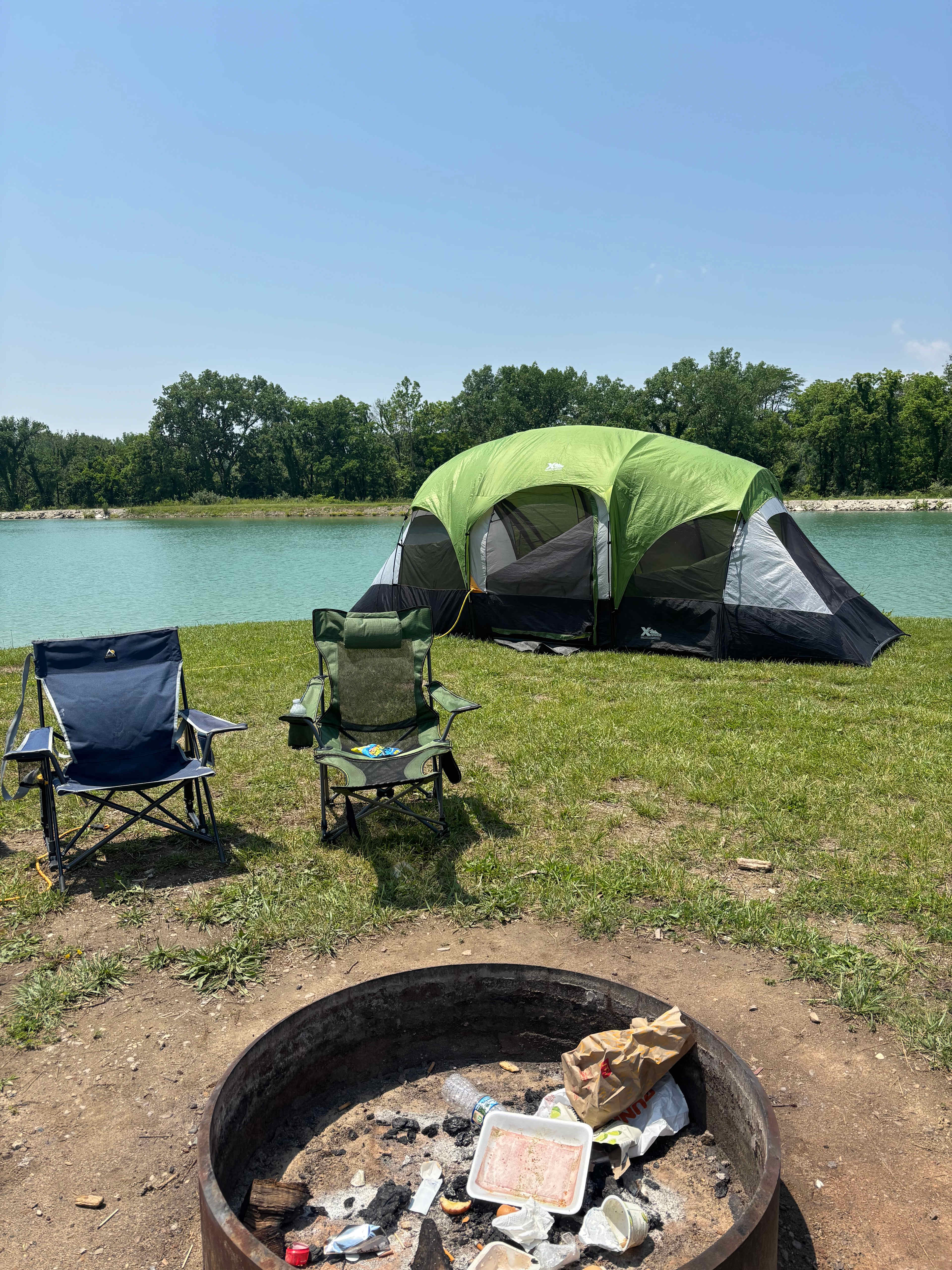Island campsite