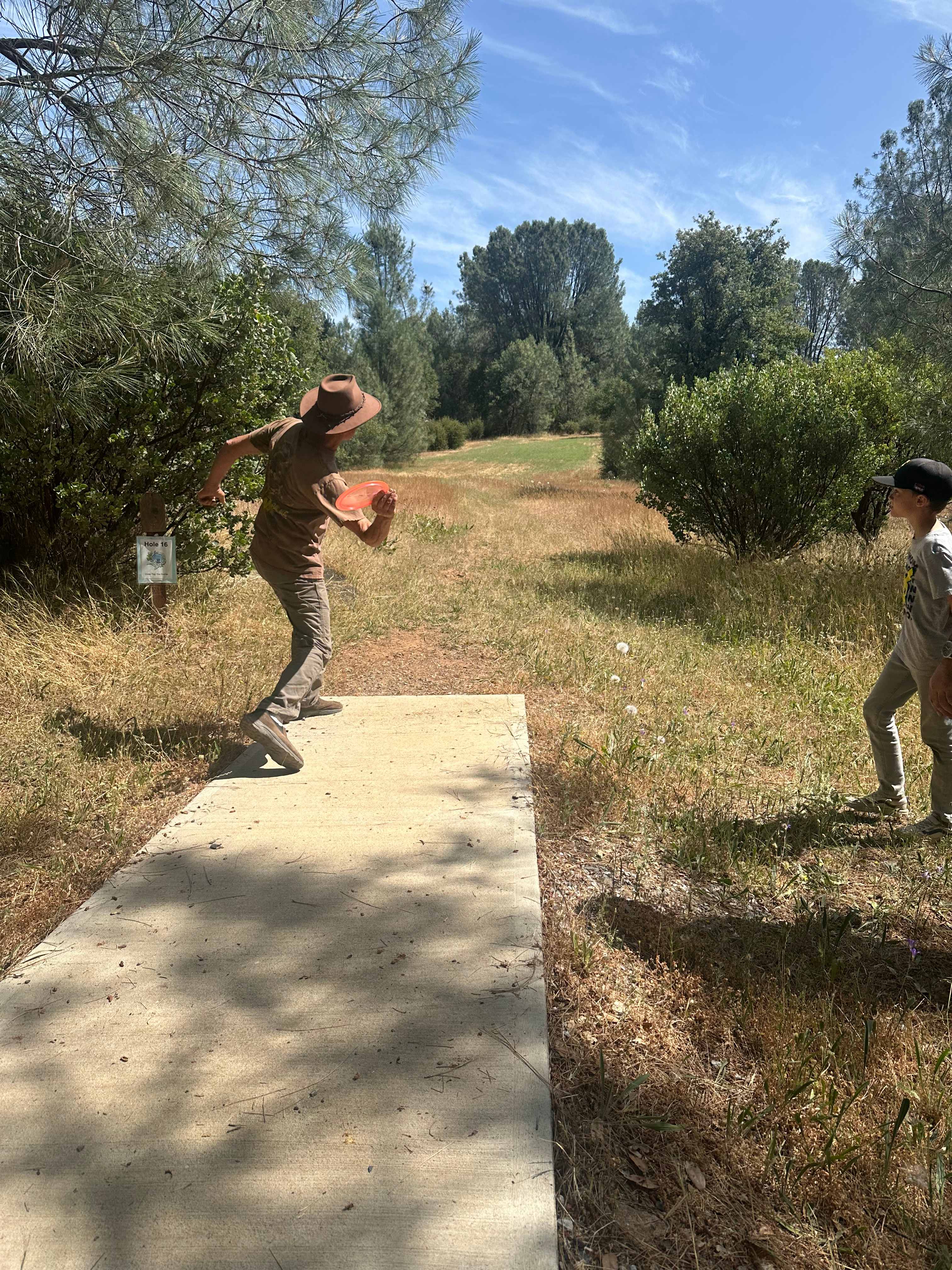 Hole 13 on the disc golf course