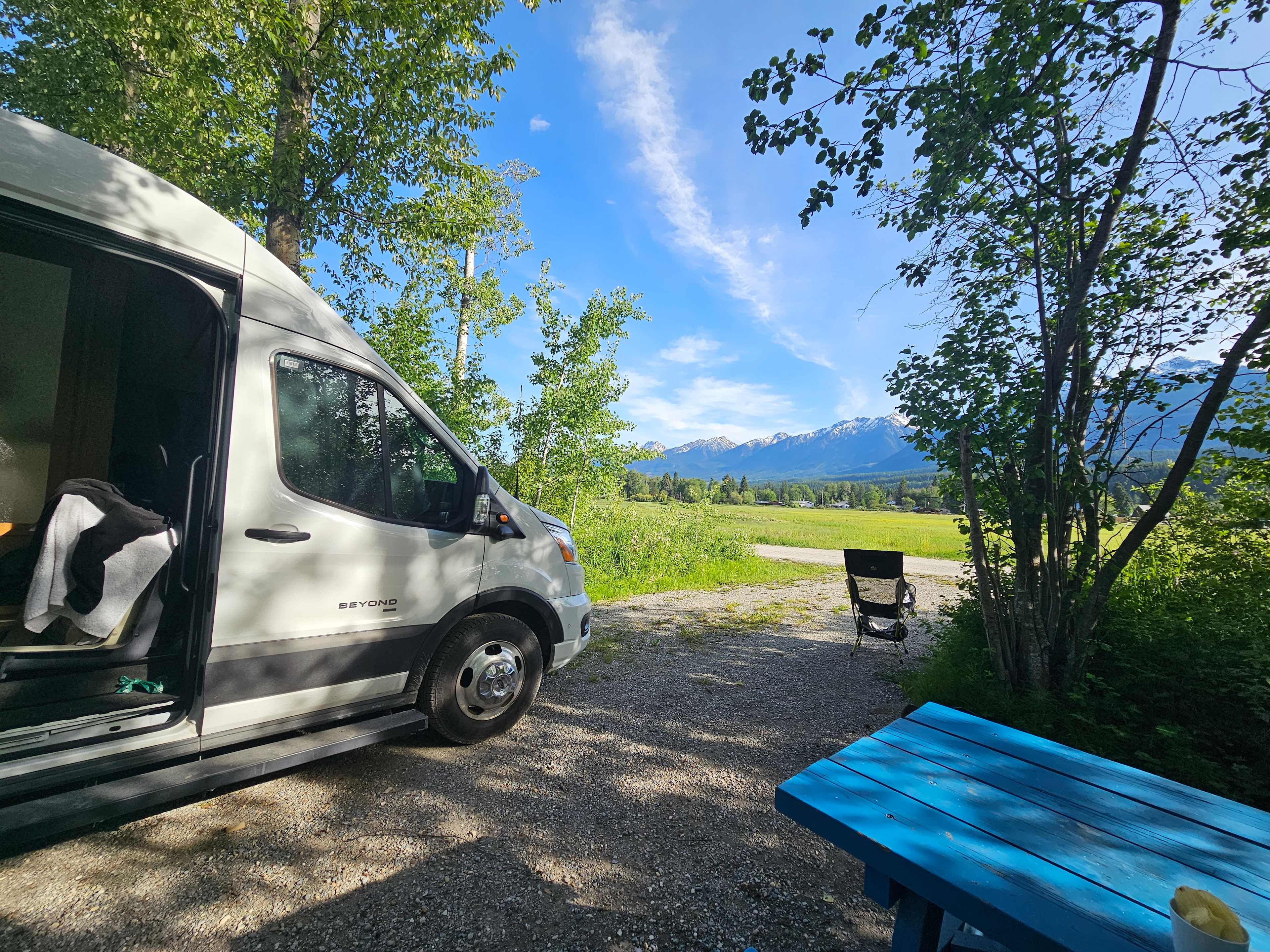Lovely, shady campsite #44 with that amazing view!
