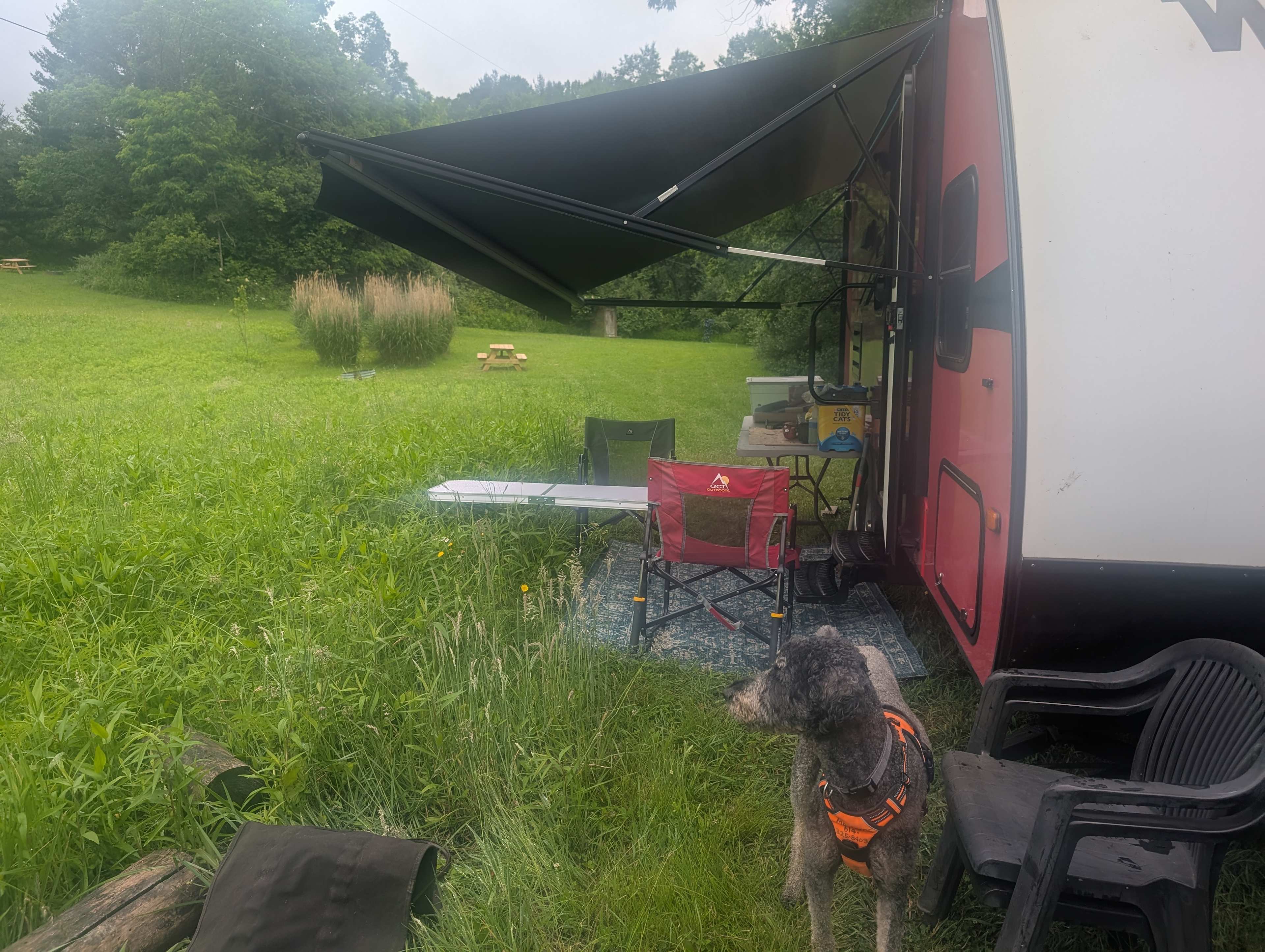 looking NW from the RV site