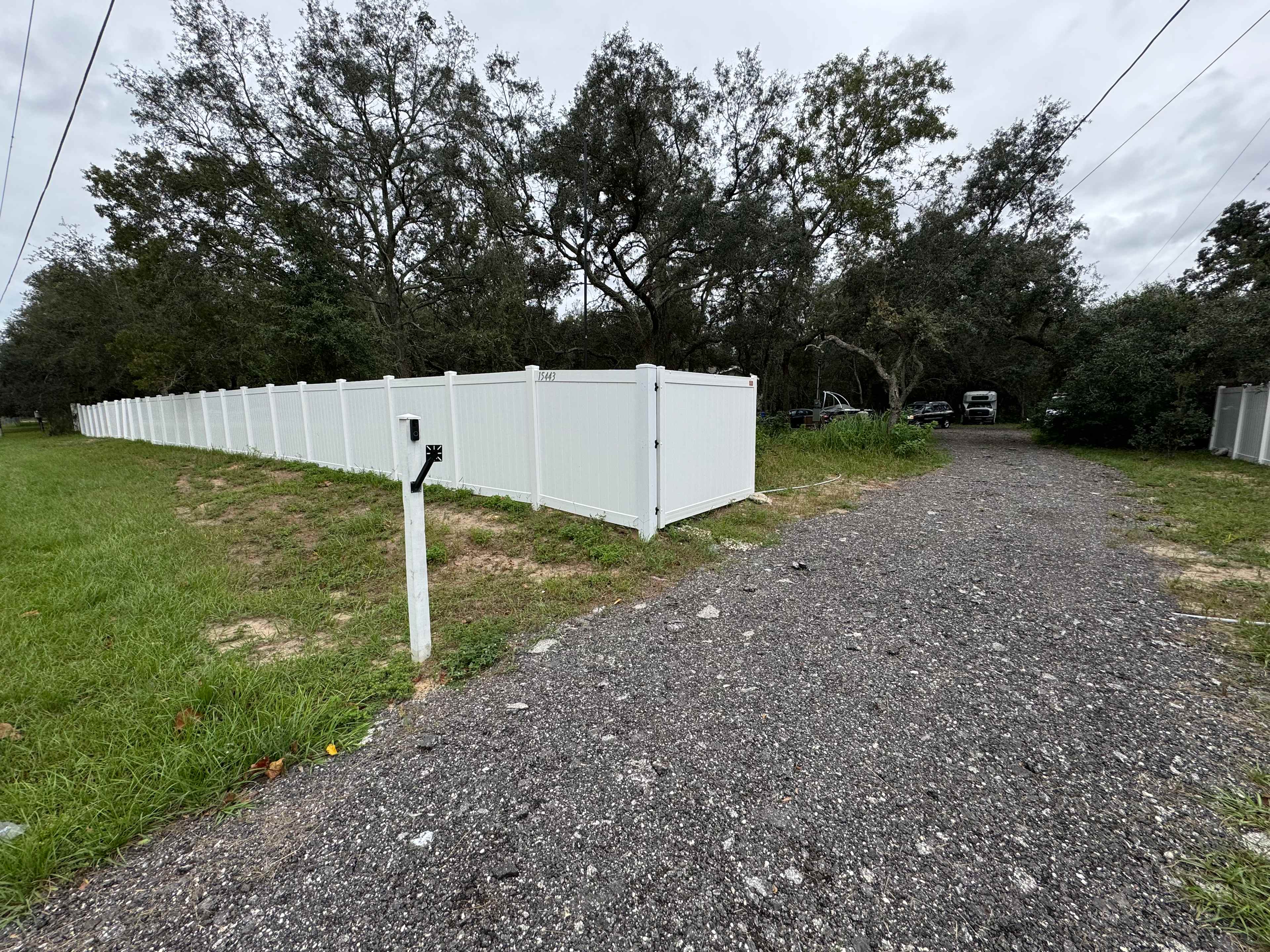Gated entry and fenced in property