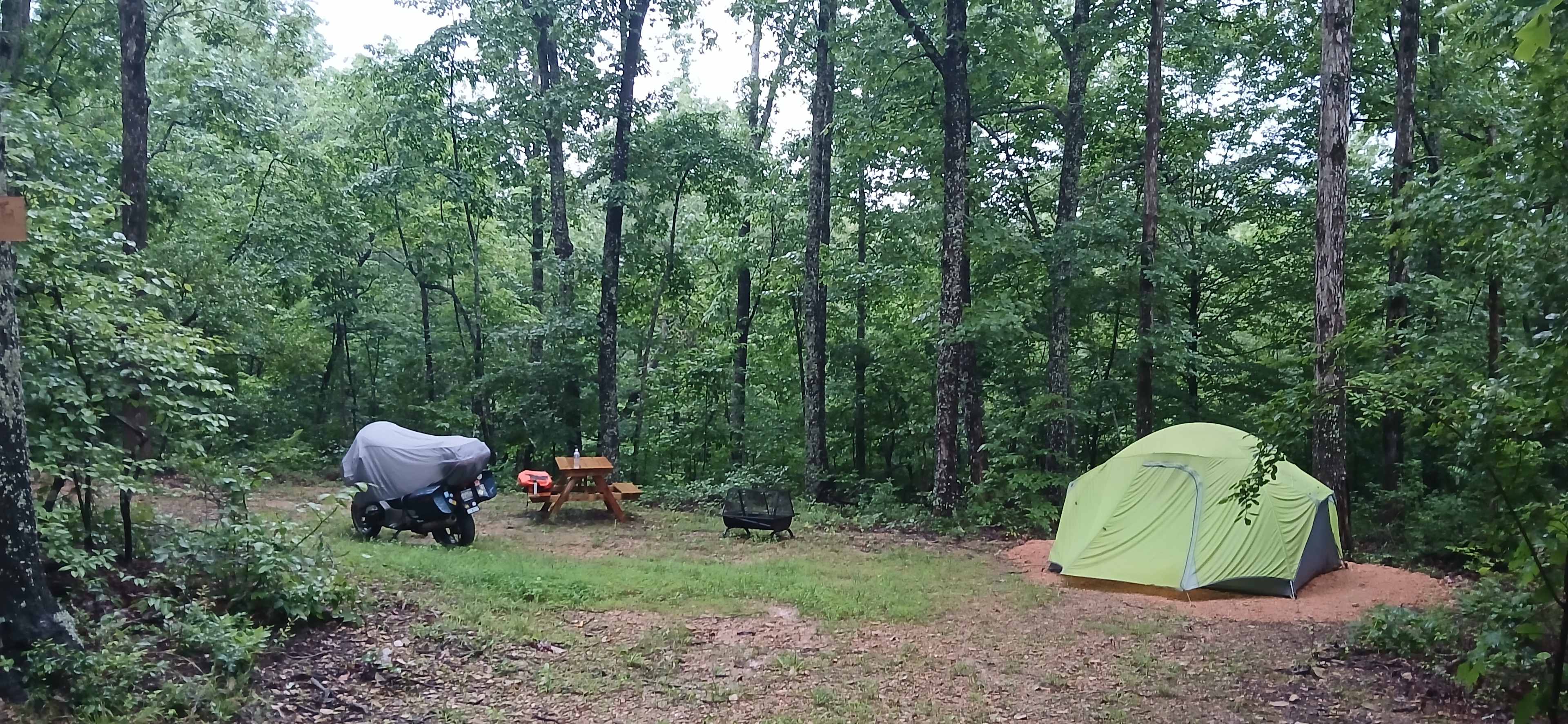 The tent sites have level pads.