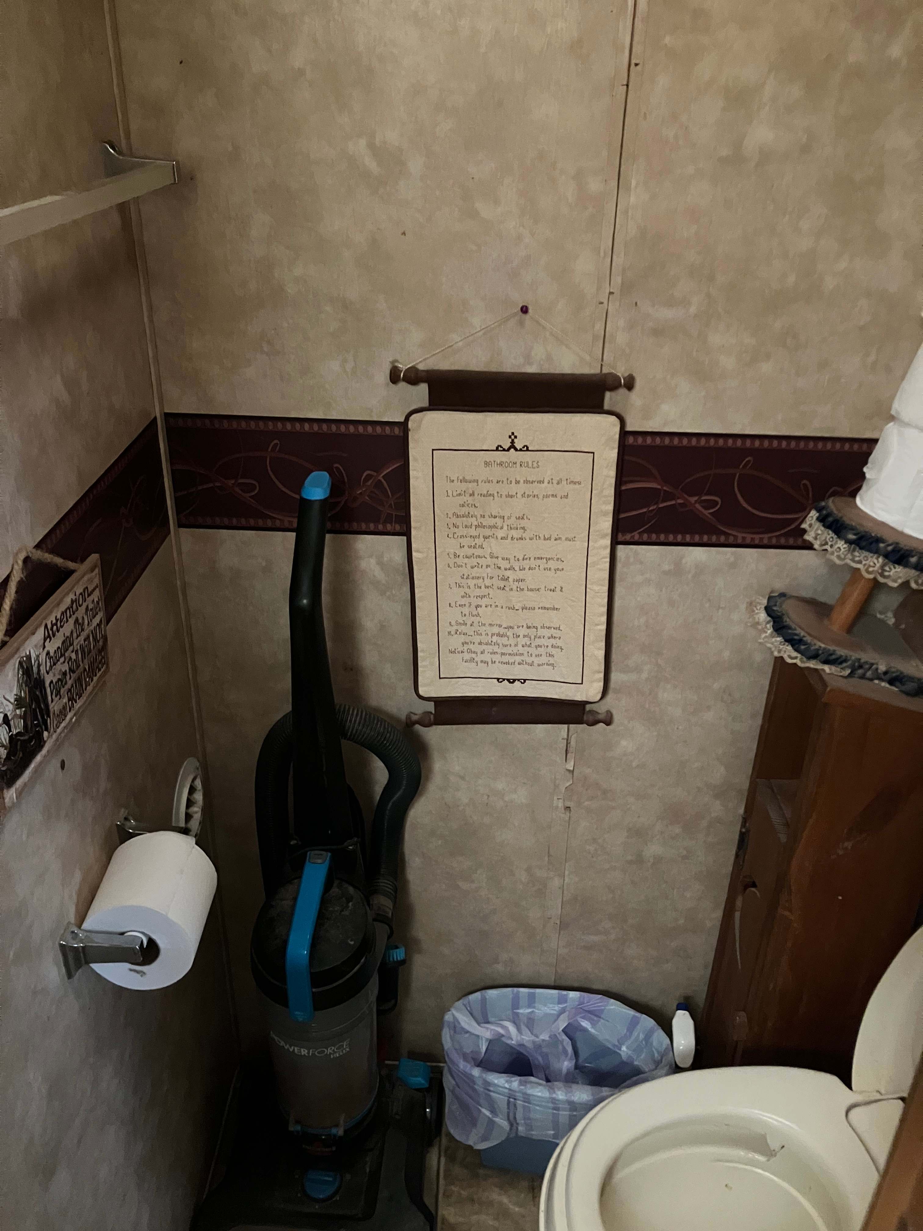Primitive room in camper