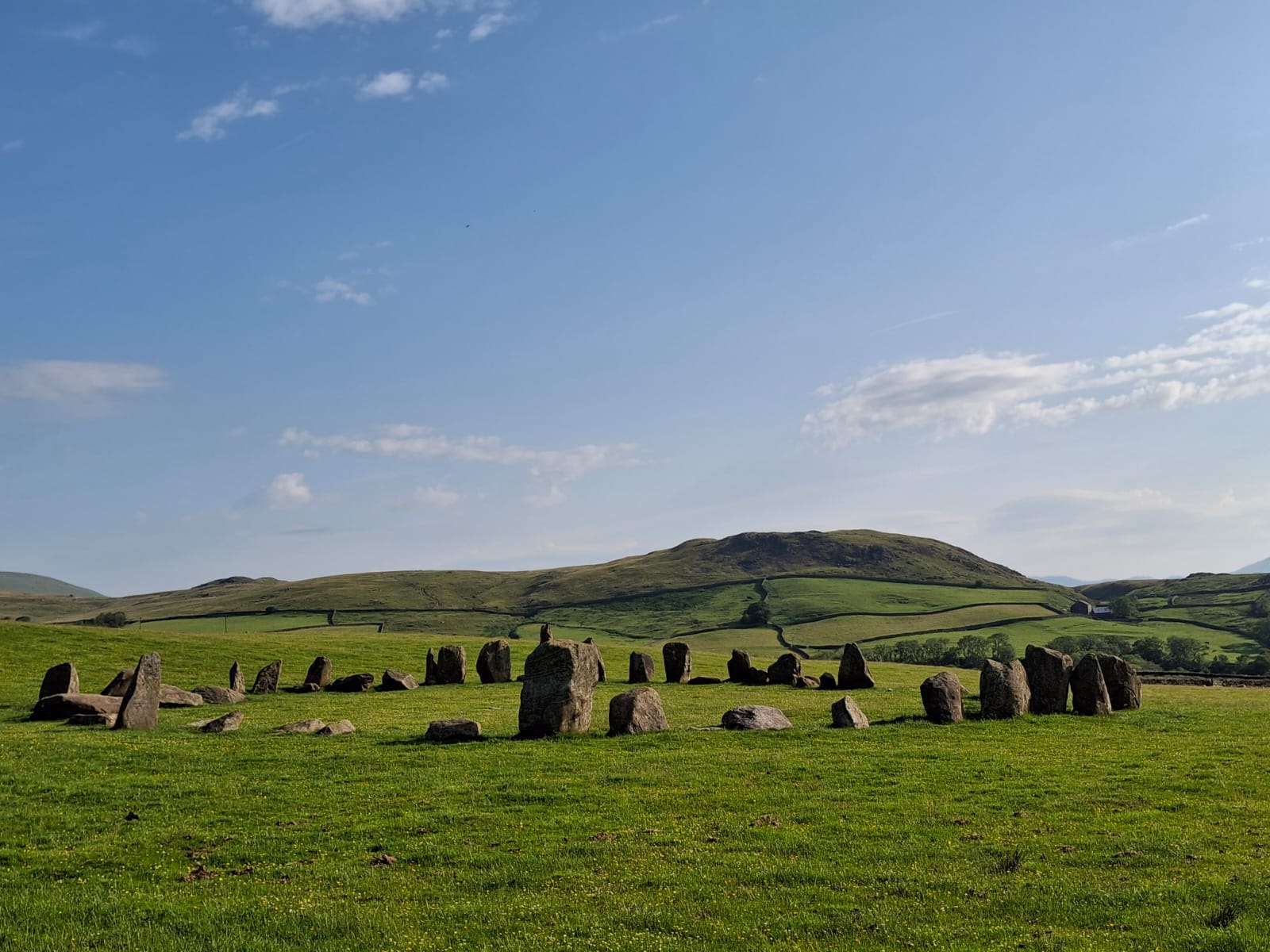 Stone circle close by 