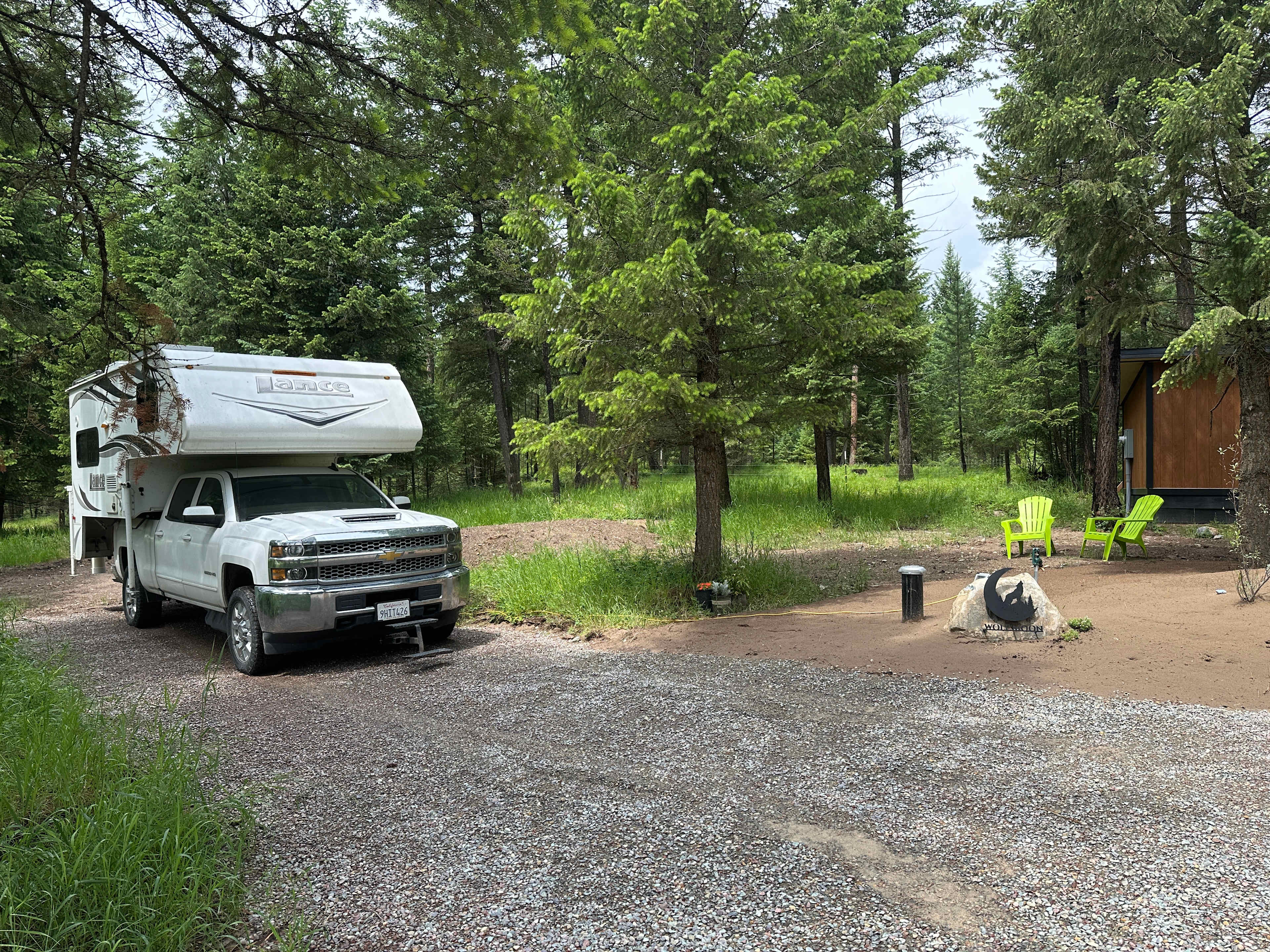A relaxed and private RV location. 
