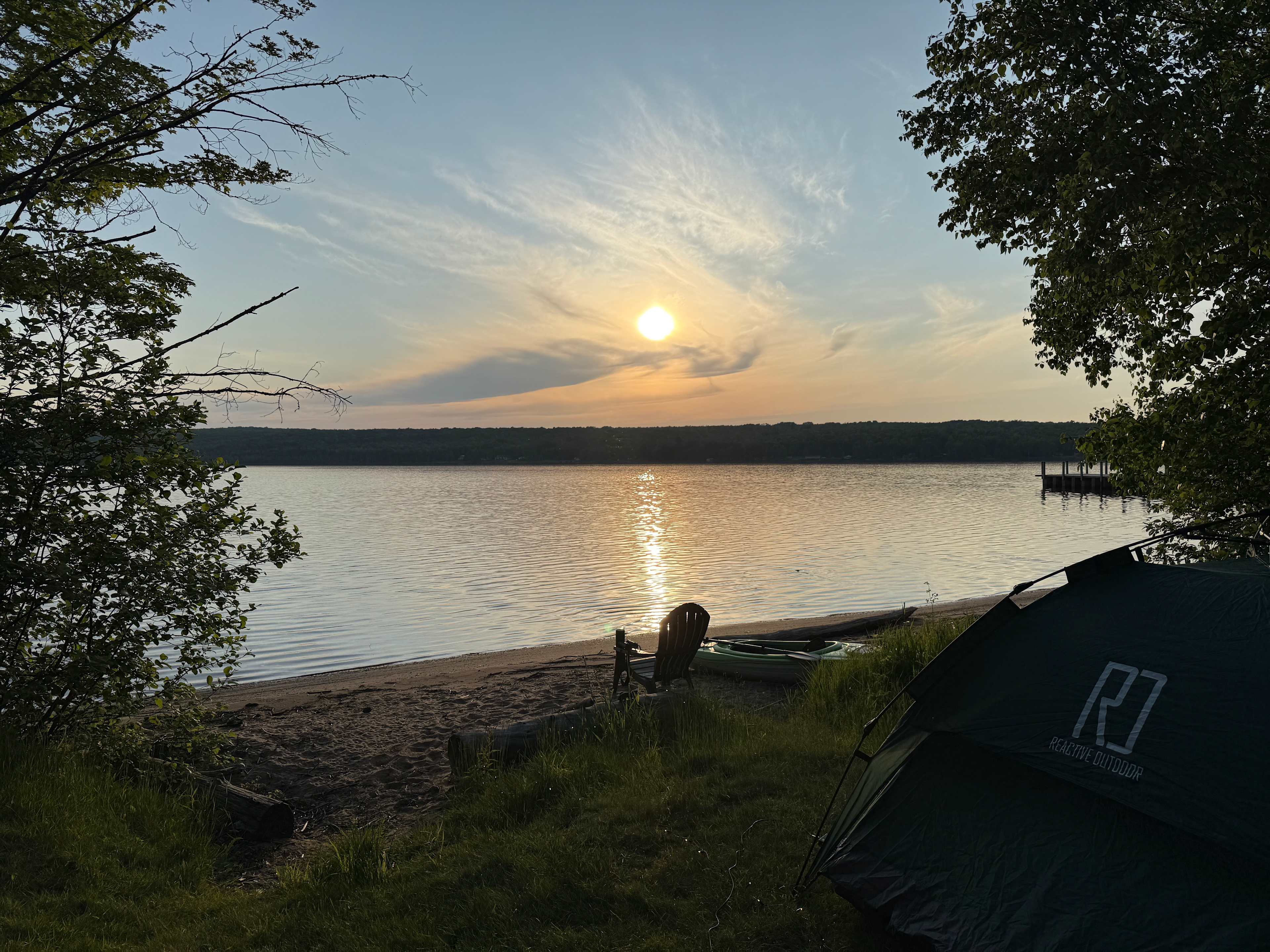Private Wooded Camping on the Lake
