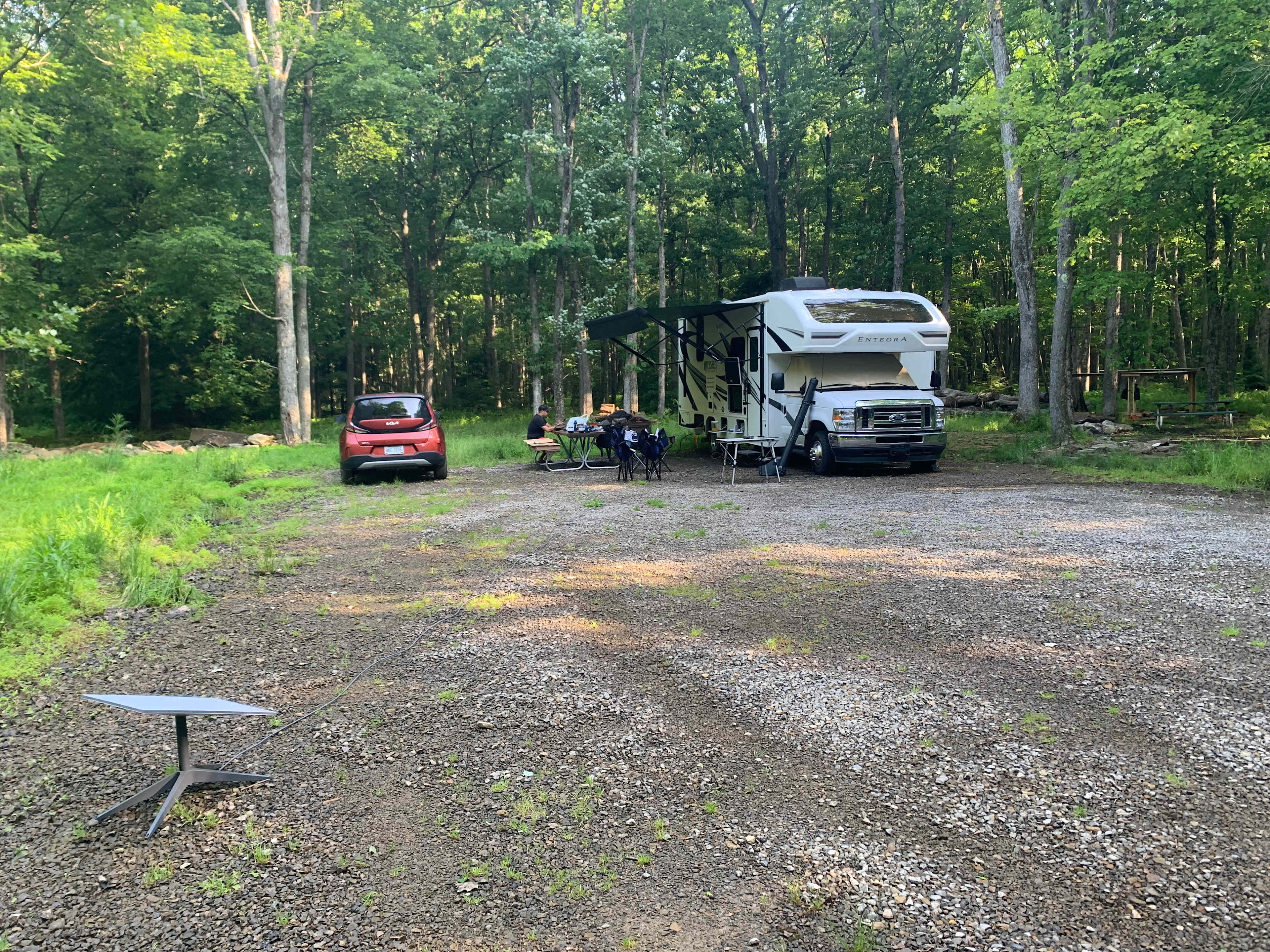 Large parking area 