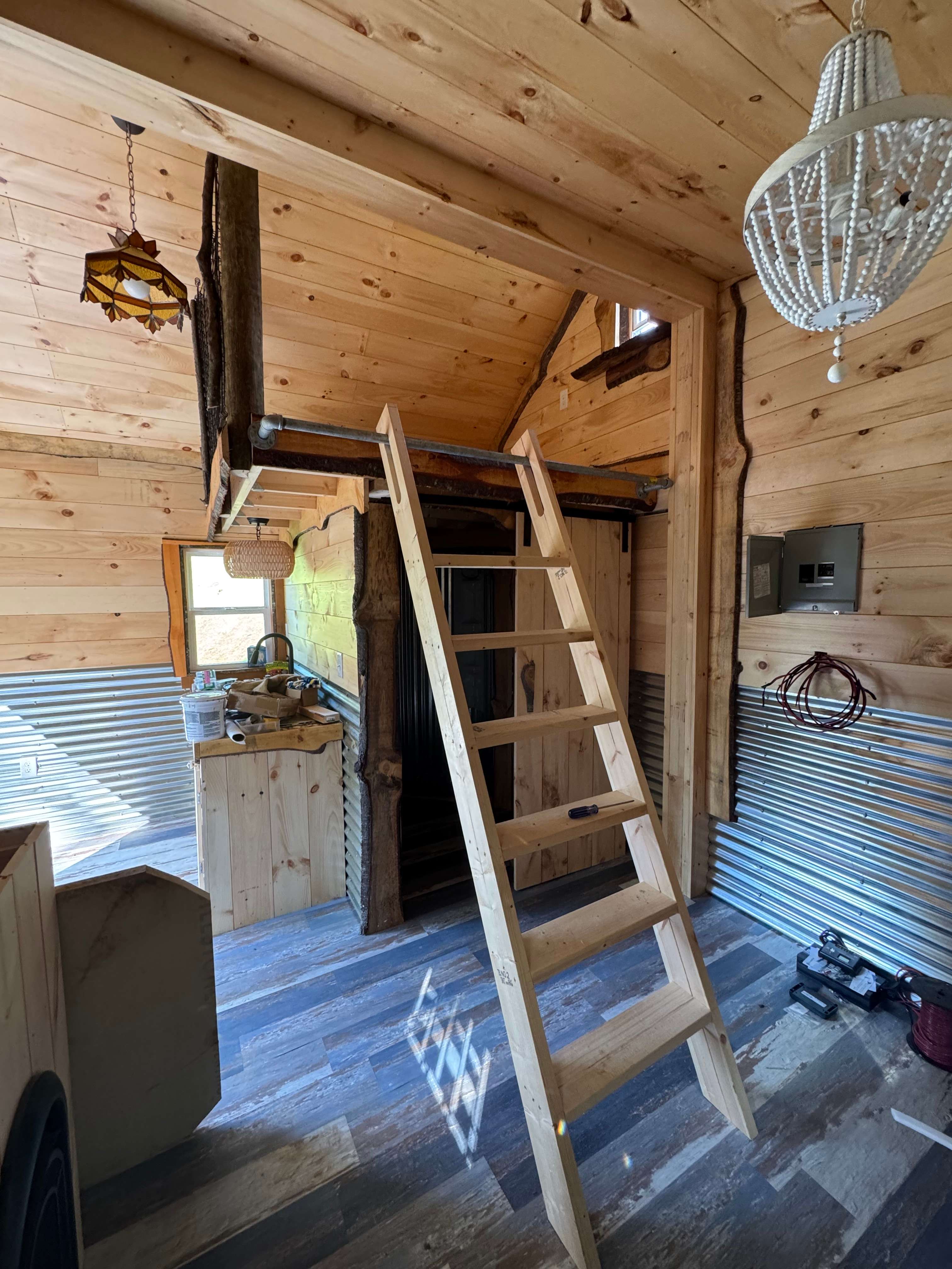 The Cozy Bear, by the stocked creek