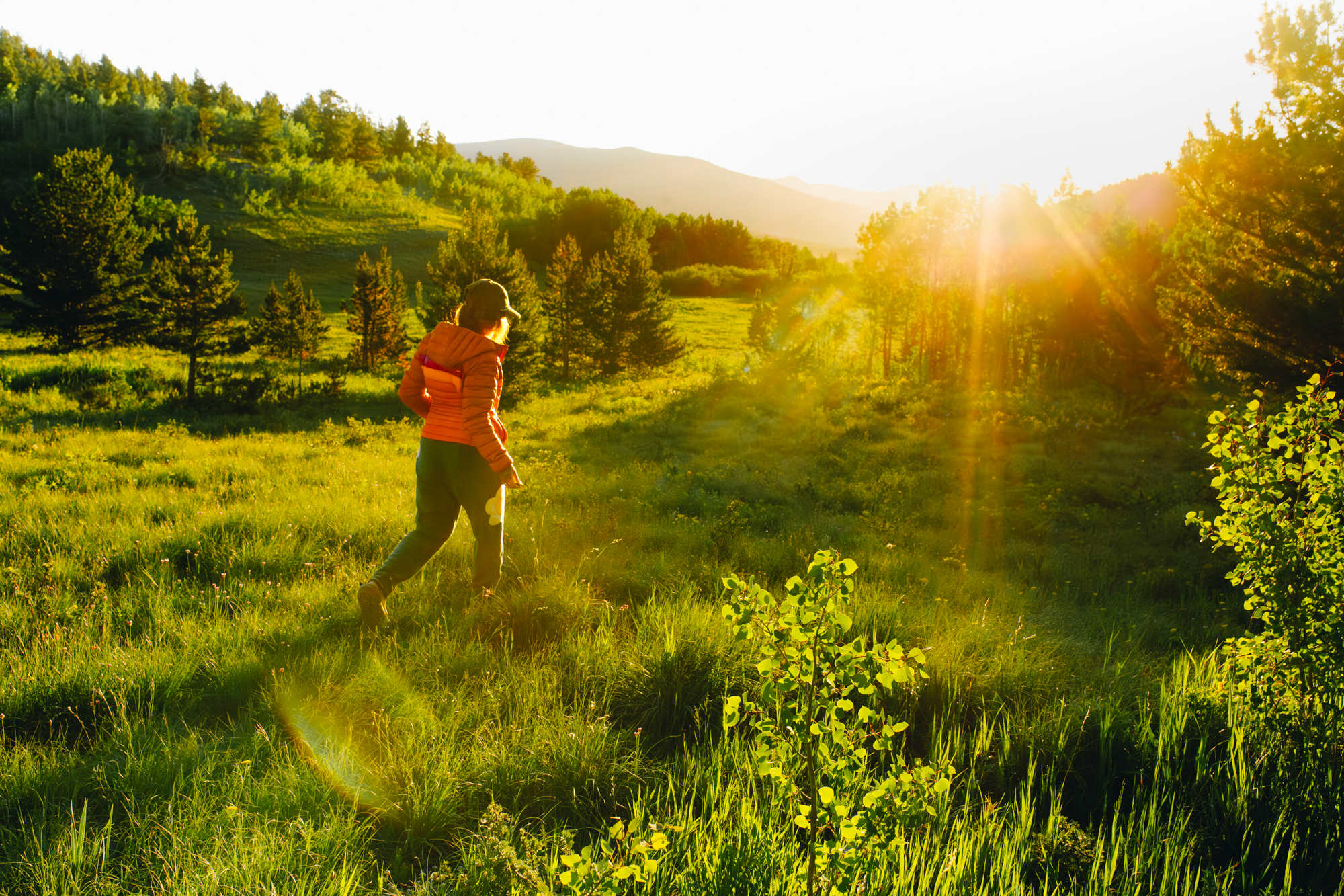 Sunrise and an area to hike / scenic overlook