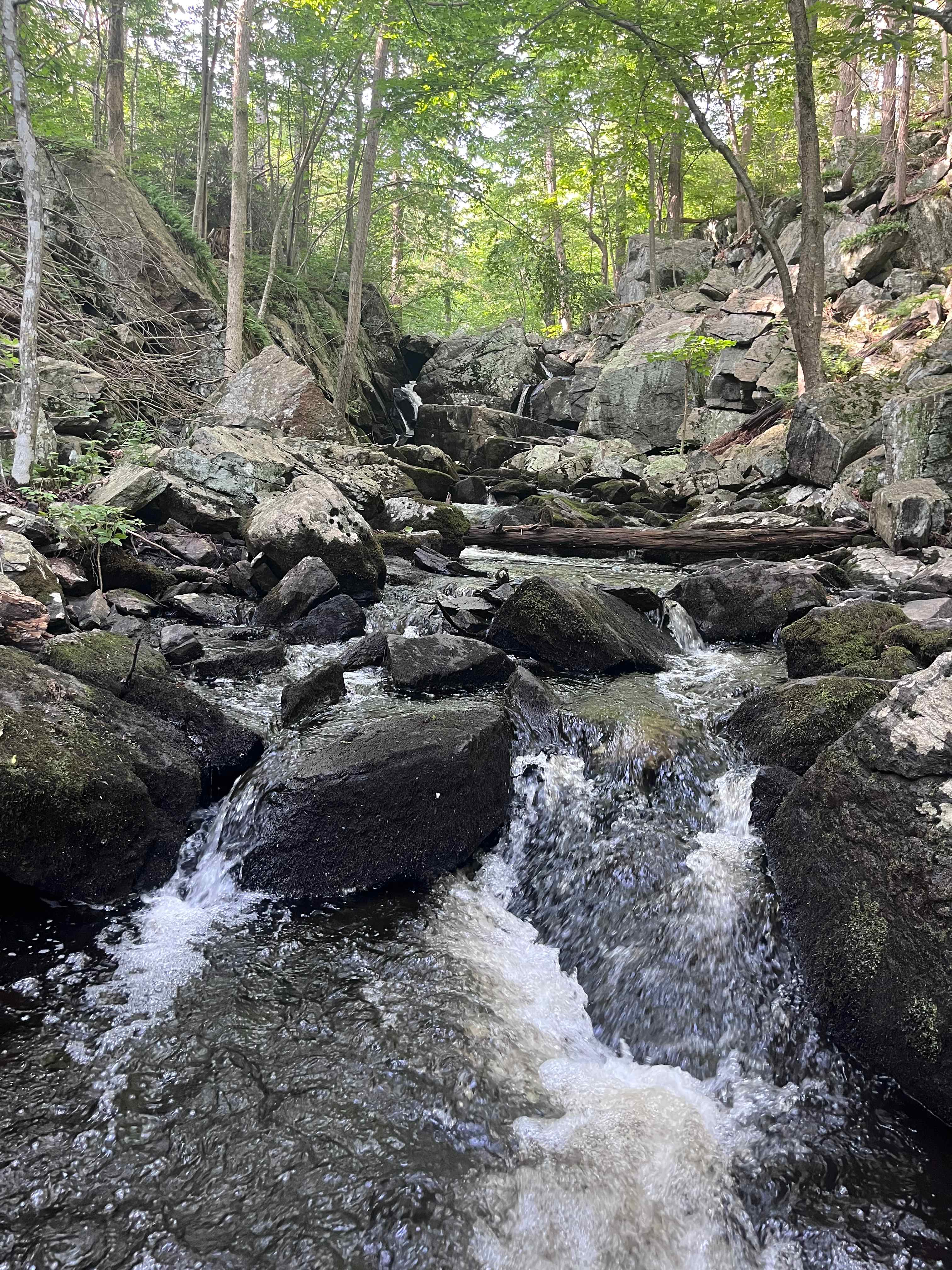 The waterfall. 