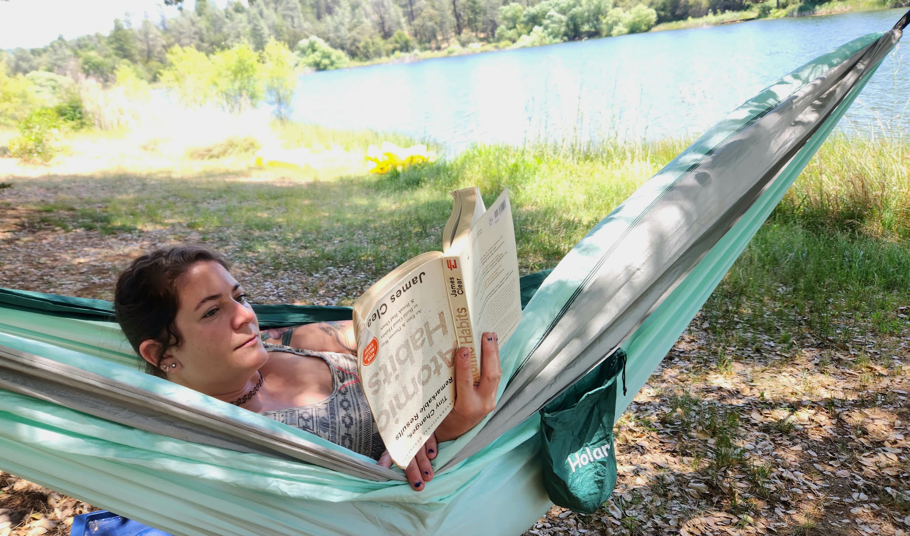 Reading optional. Napping unded the trees, a must.